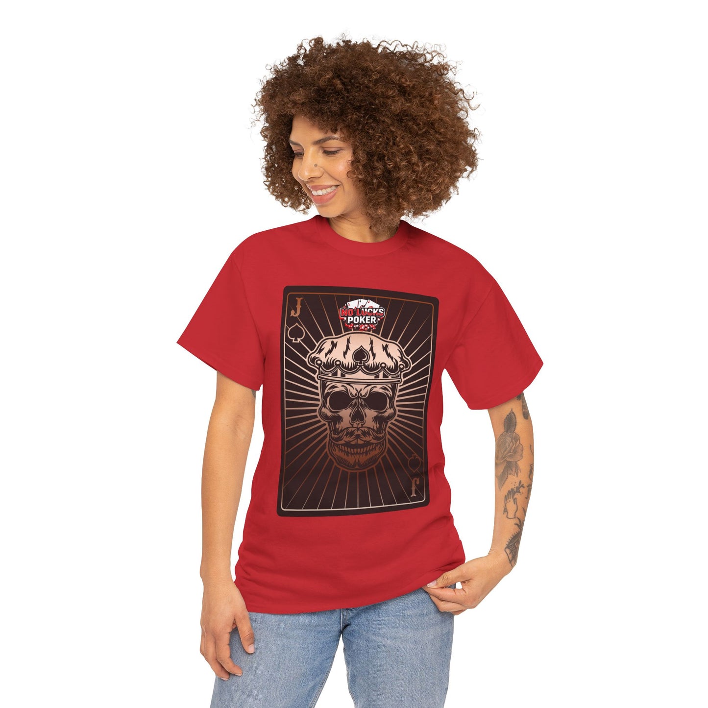 No Lucks Given – Jack Skull Crown of Spades Poker Tee (Copper Edition)