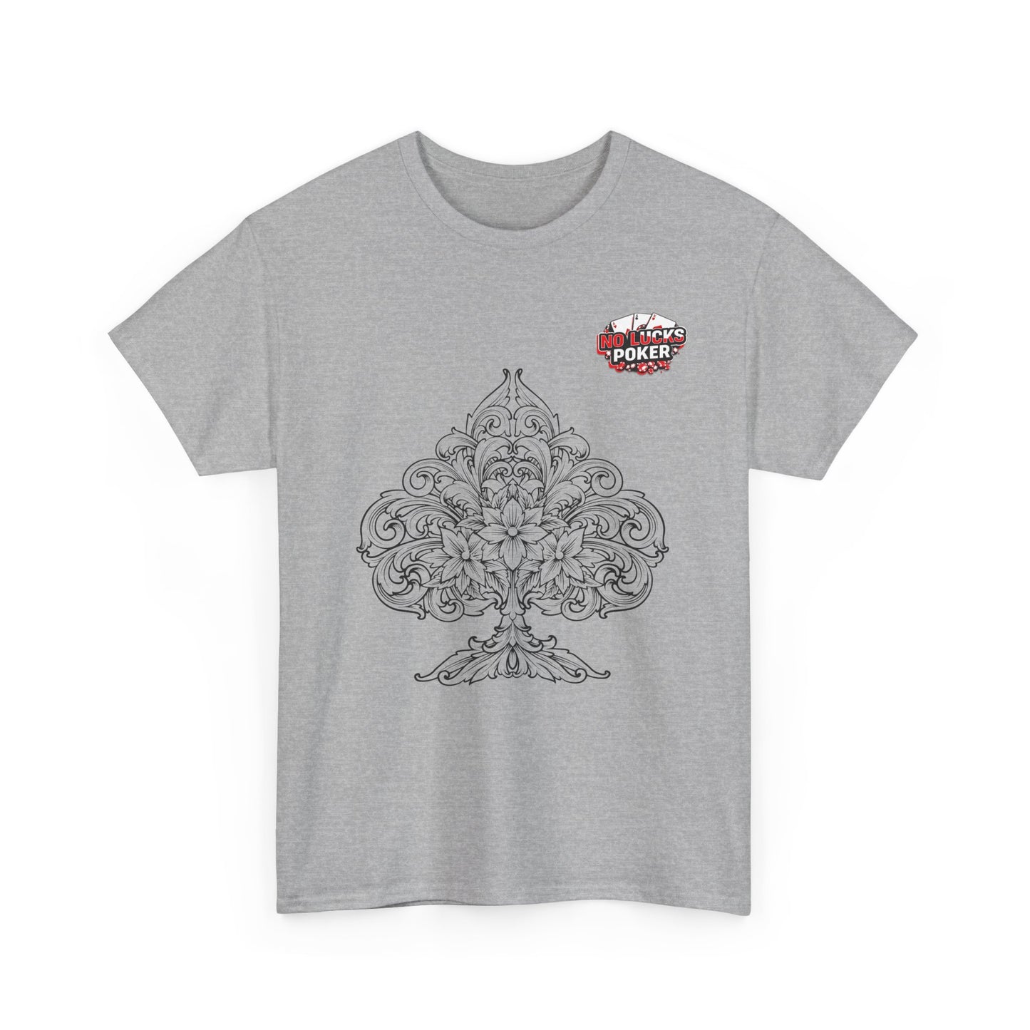 No Lucks Given – Spade Poker T-Shirt (Good Luck, All In)
