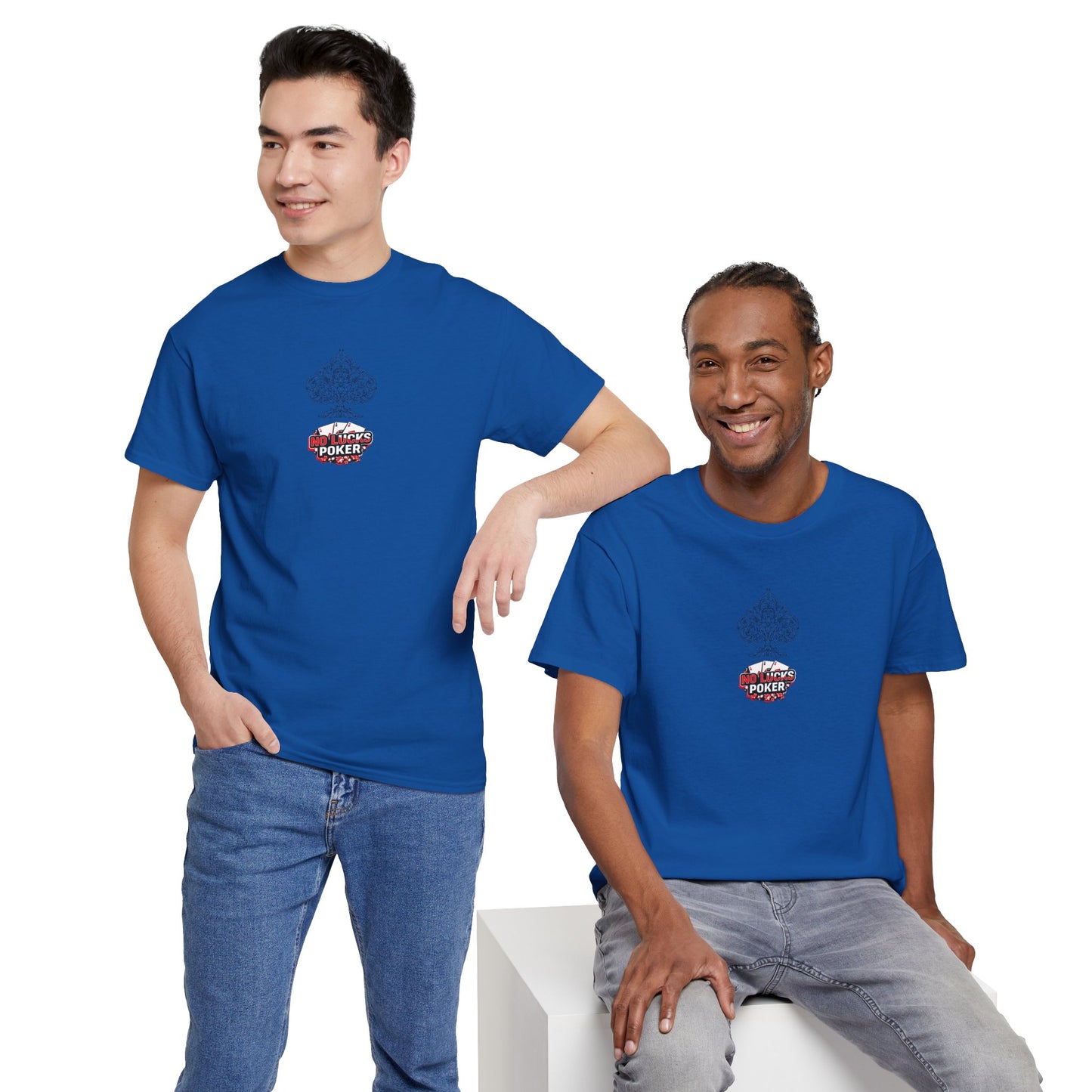 No Lucks Given Logo Poker T-Shirt | Built for Players, Not Luck