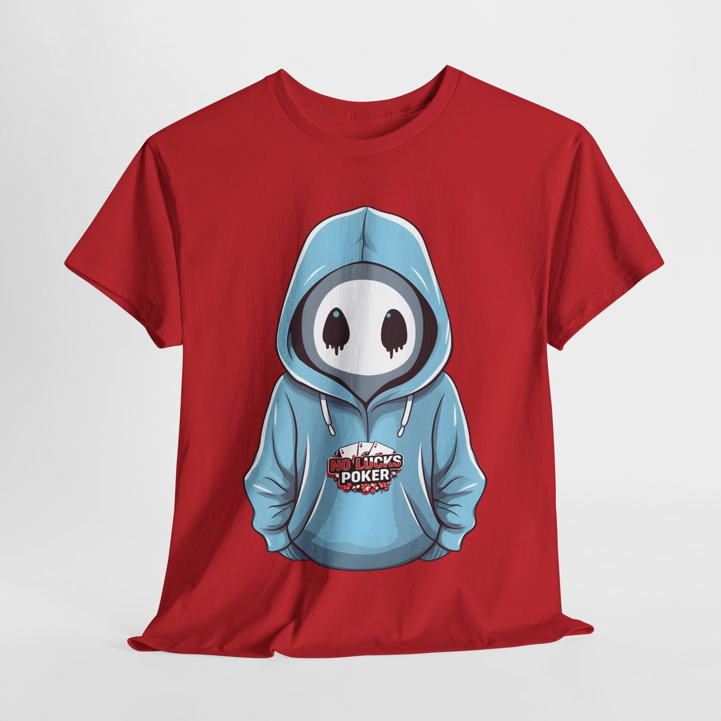 No Lucks Given – Mysterious Hoodie Player Poker Tee