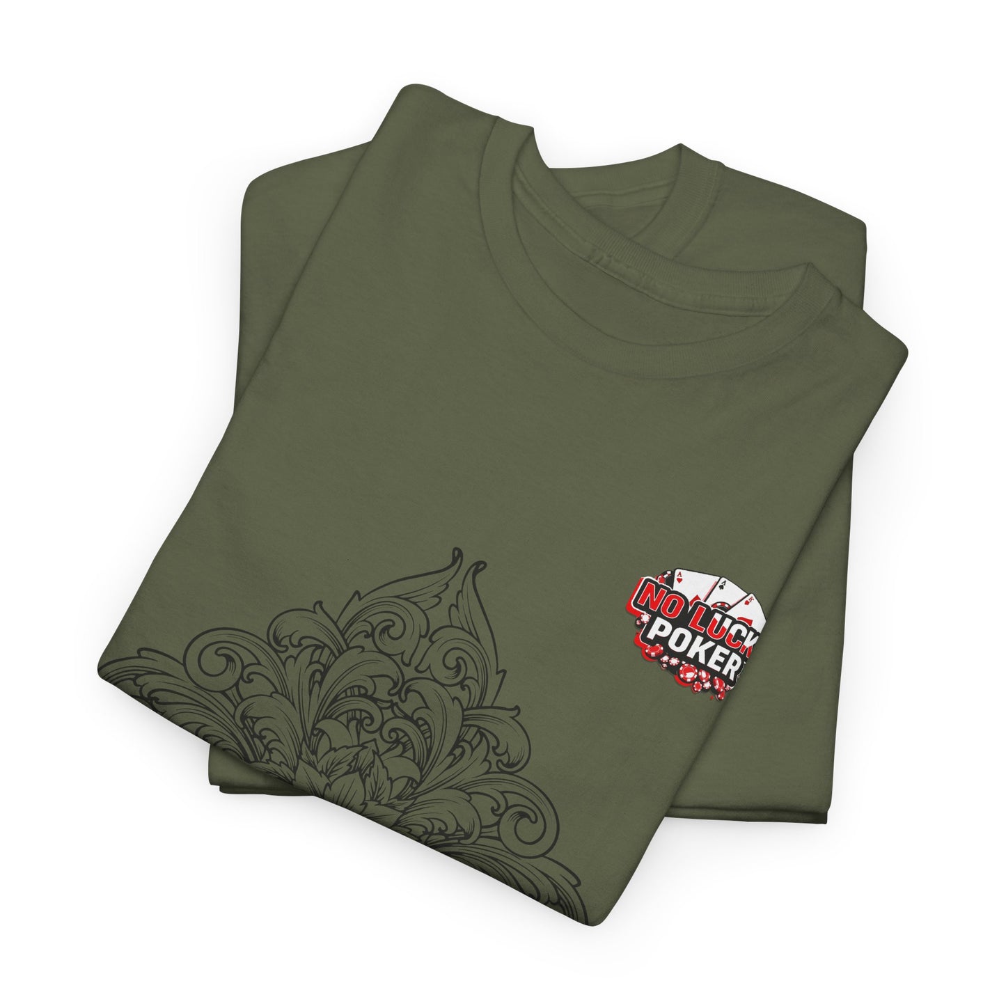 No Lucks Given – Spade Poker T-Shirt (Good Luck, All In)