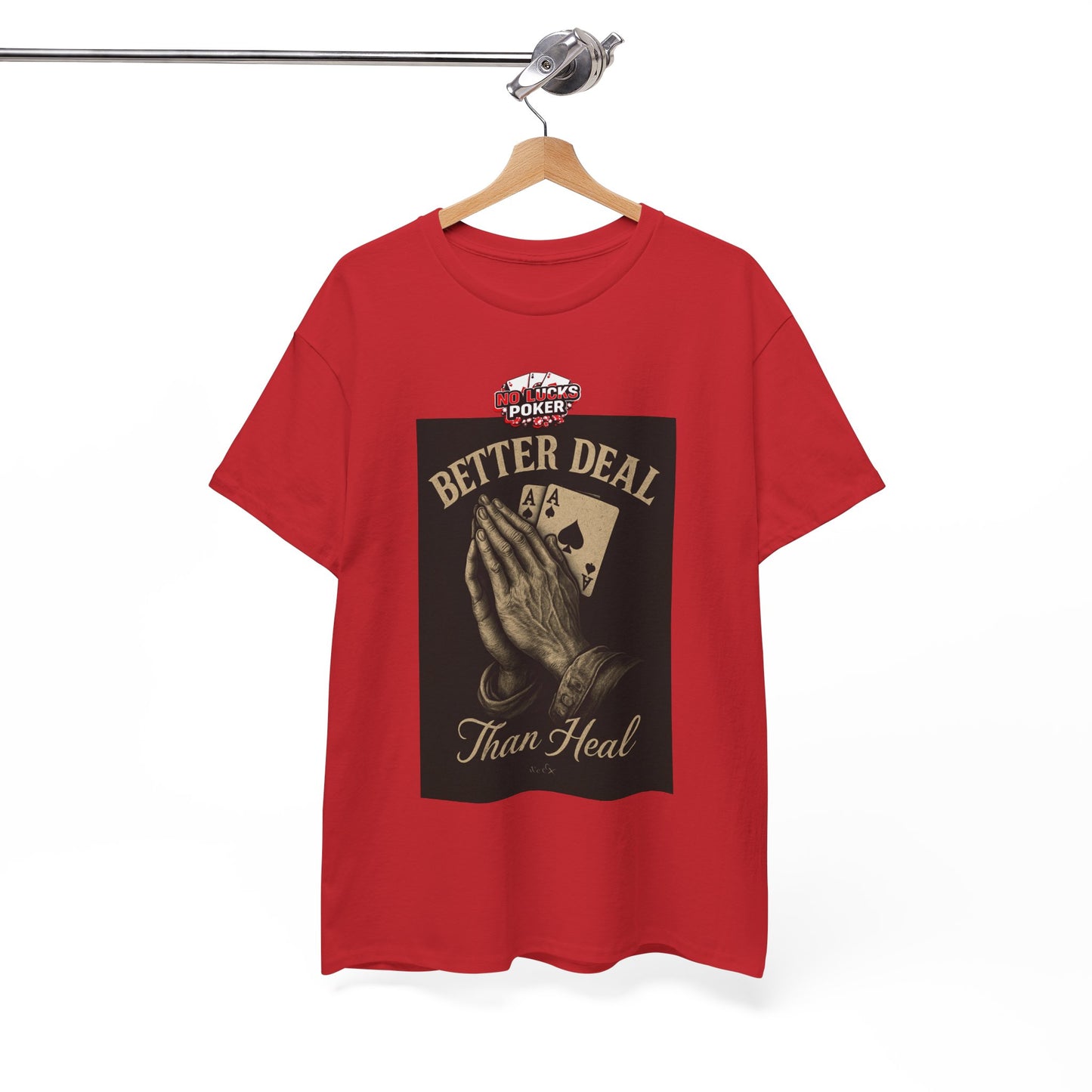 No Prayers Just Play Poker T-Shirt | Zero Lucks – Skill Over Superstition