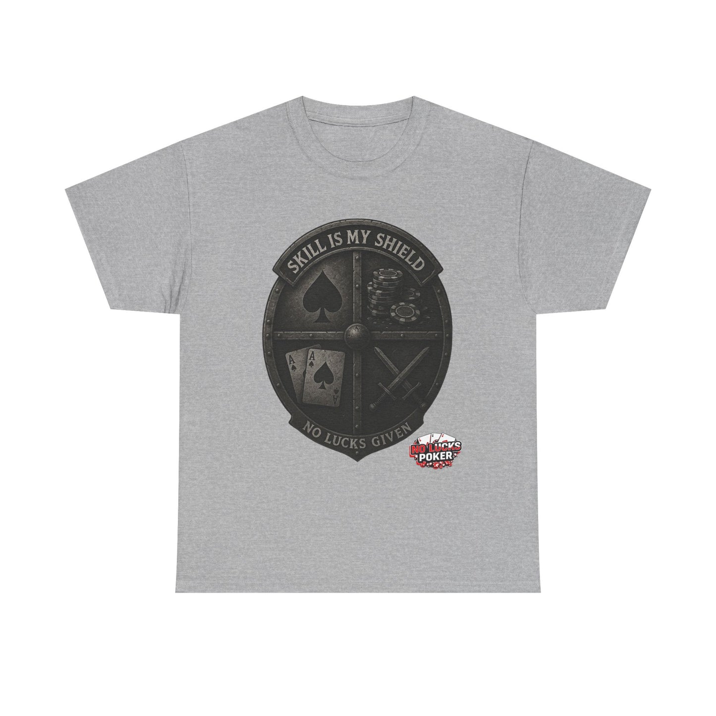 Stack or Shatter Poker T-Shirt | No Lucks Given – Skill Over Luck