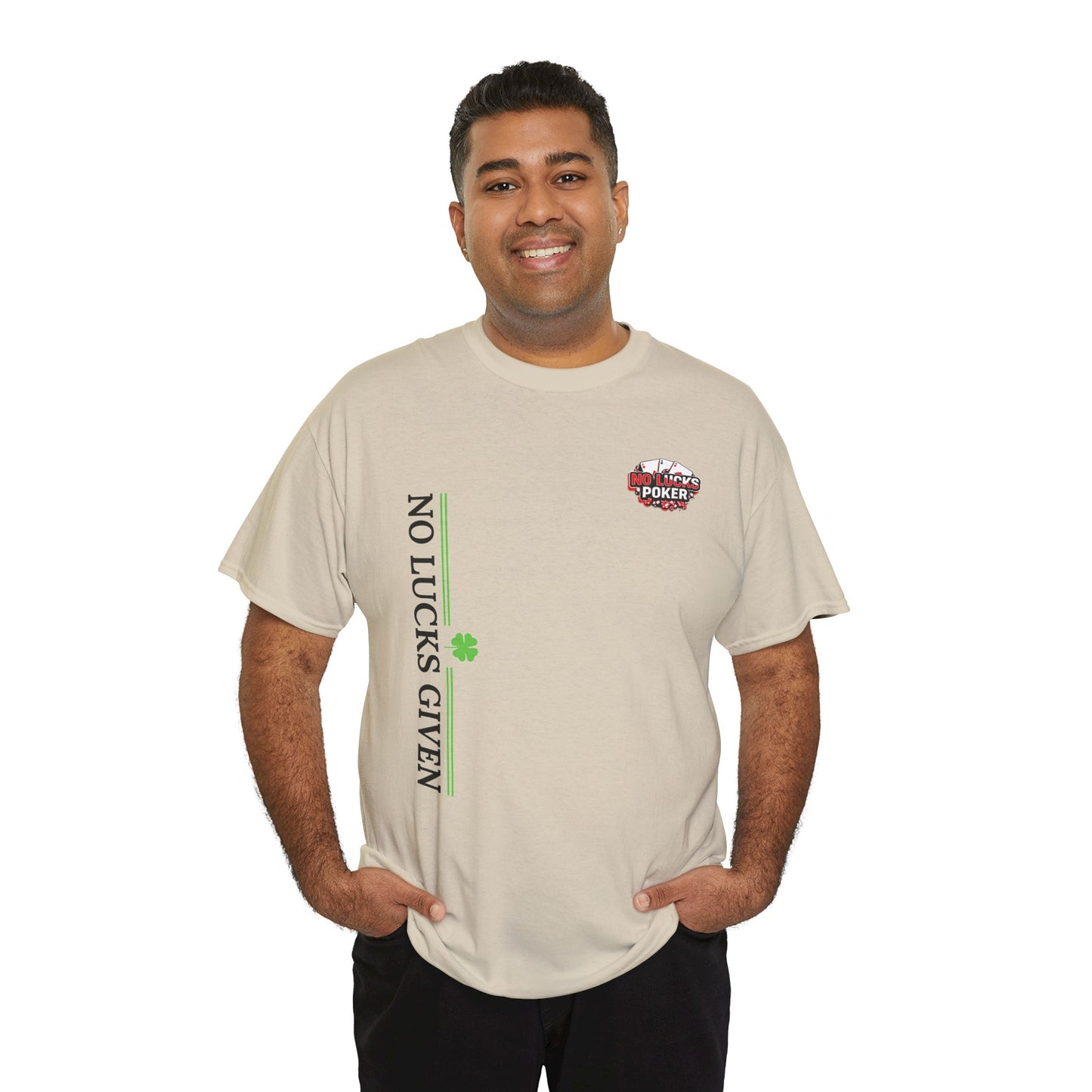 No Lucks Given – Signature Logo Poker Tee (All In Edition)