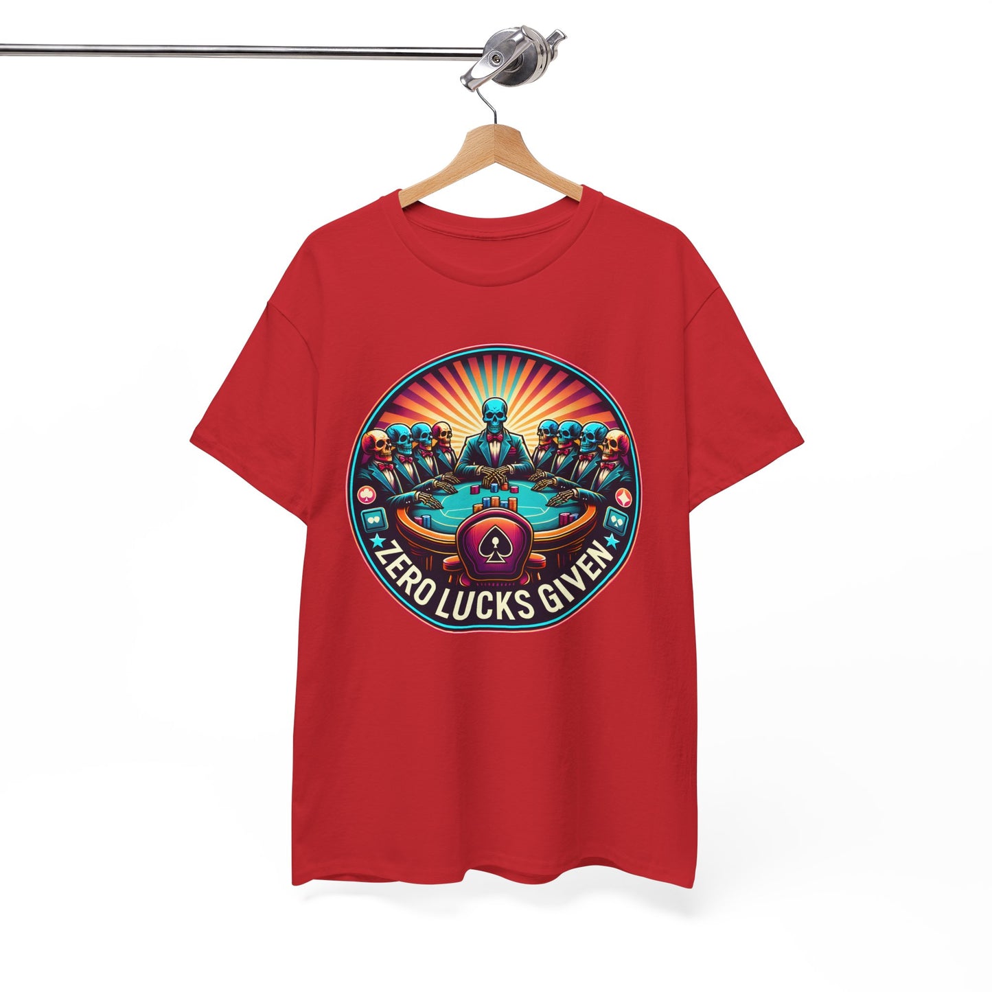Zero Lucks Given unisex heavy cotton tee Poker Apparel