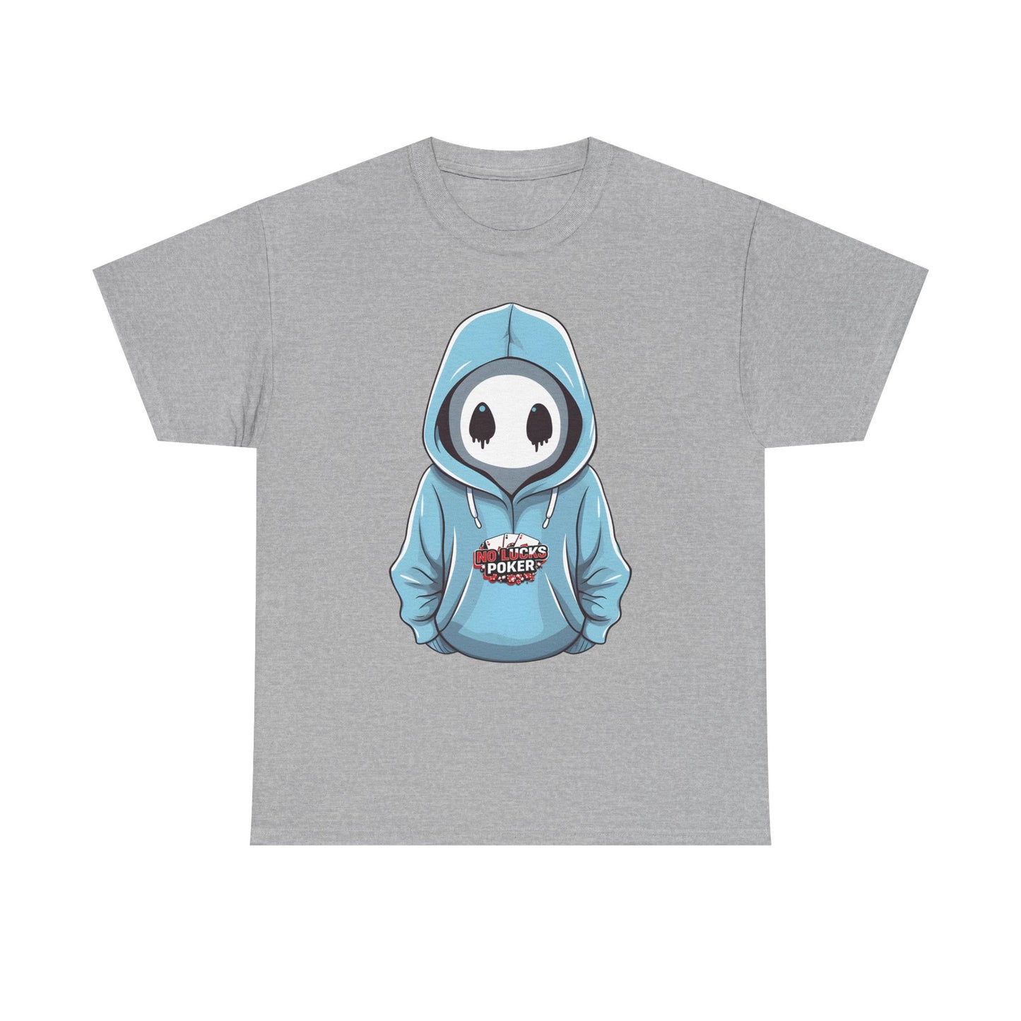 No Lucks Given – Mysterious Hoodie Player Poker Tee