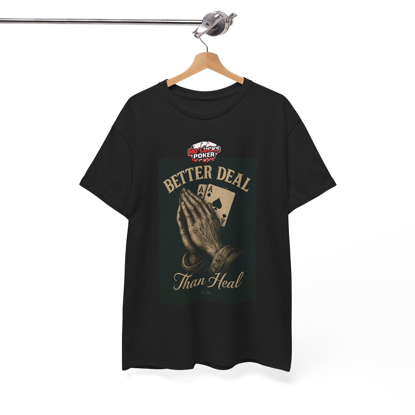 No Prayers Just Play Poker T-Shirt | Zero Lucks – Skill Over Superstition