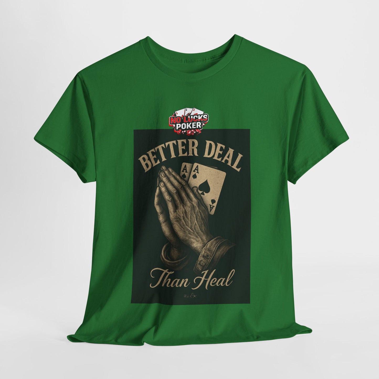 No Prayers Just Play Poker T-Shirt | Zero Lucks – Skill Over Superstition