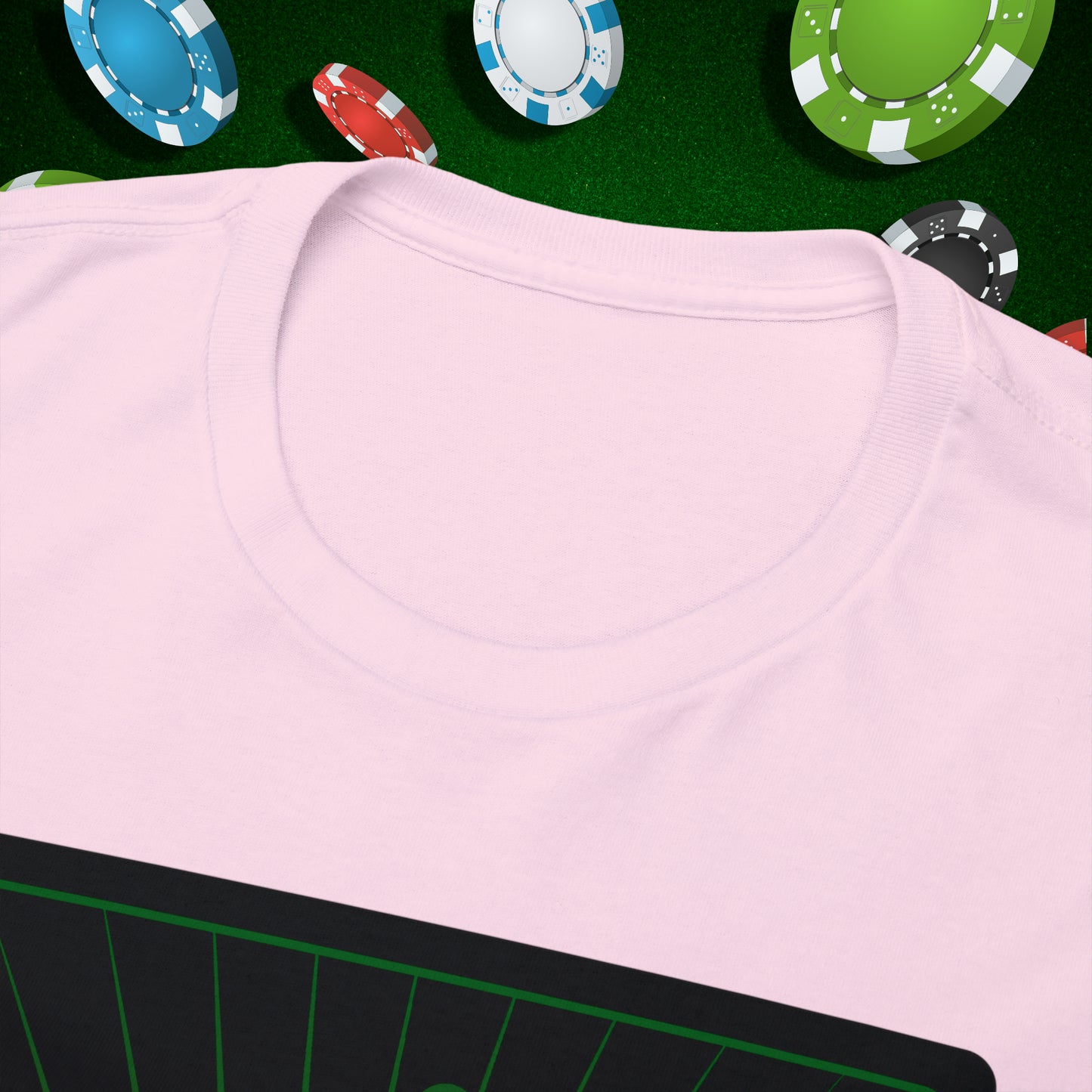 No Lucks Given Angry Queen of Spades Green Red Poker T-Shirt Must have Good Luck All-in