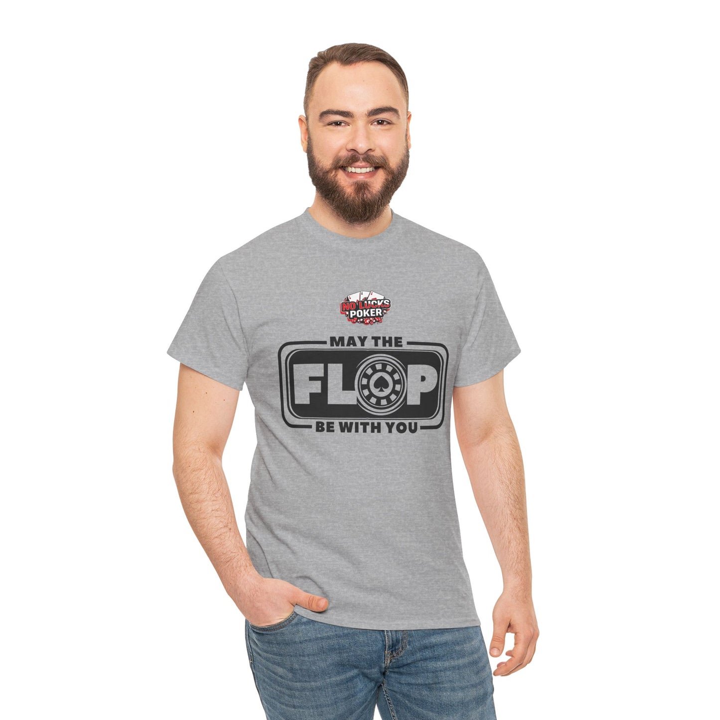 Zero Lucks – “May the Flop Be With You” Poker Logo Tee