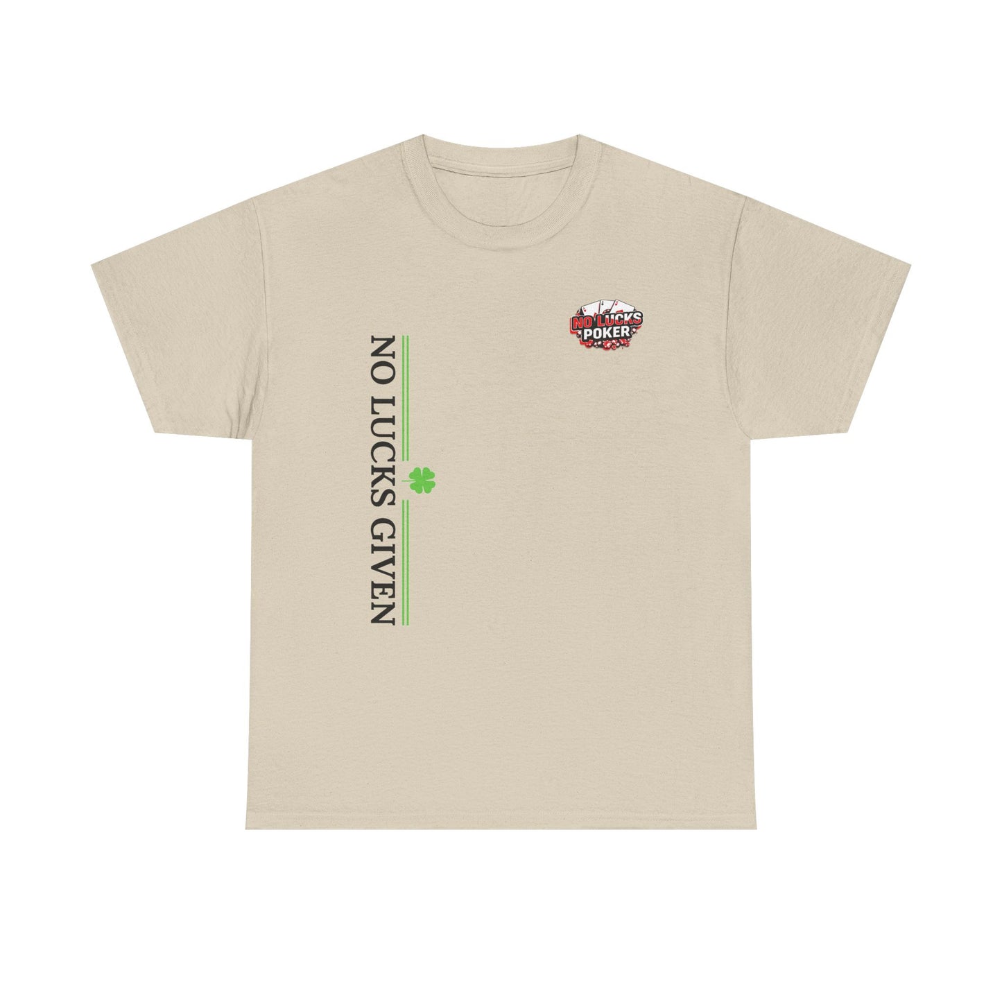 No Lucks Given – Signature Logo Poker Tee (All In Edition)