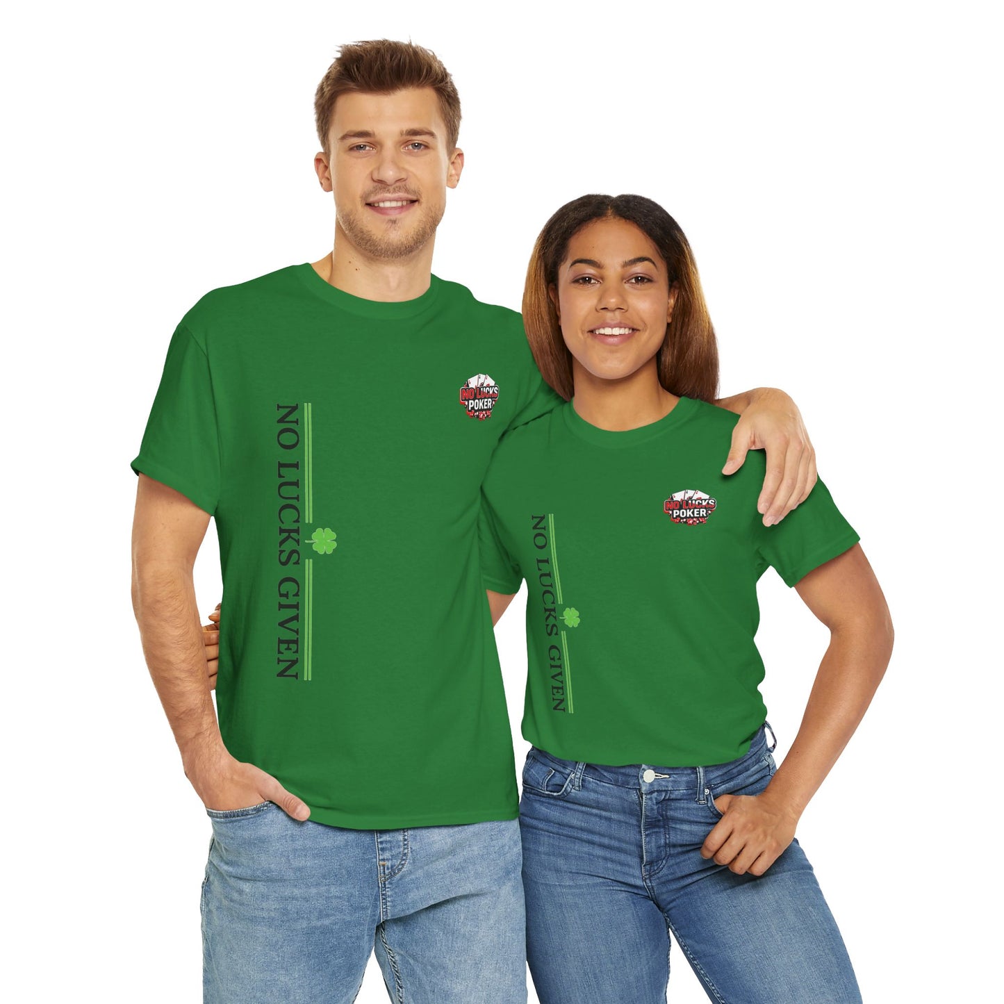 No Lucks Given – Signature Logo Poker Tee (All In Edition)