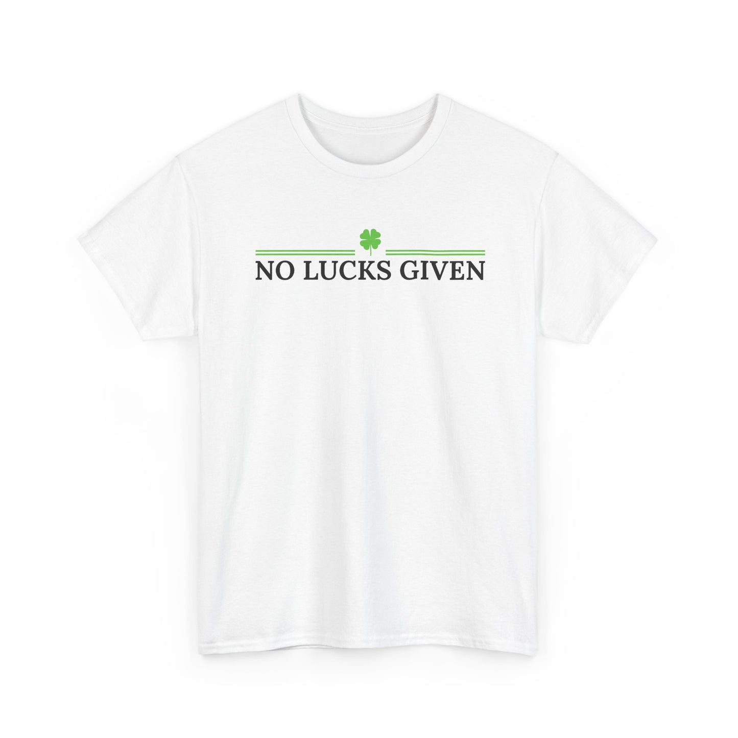 No Lucks Given – Classic Logo Poker Tee (Good Luck, All In)