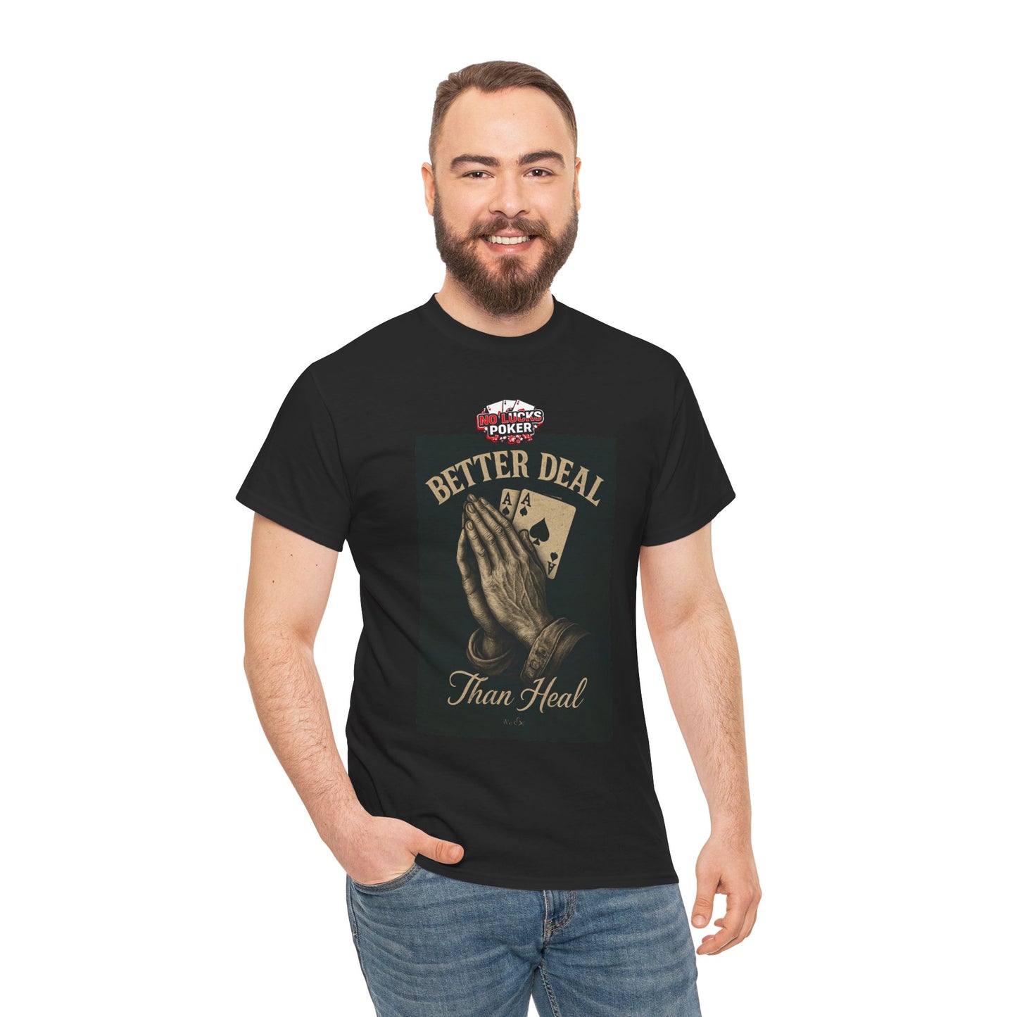 No Prayers Just Play Poker T-Shirt | Zero Lucks – Skill Over Superstition