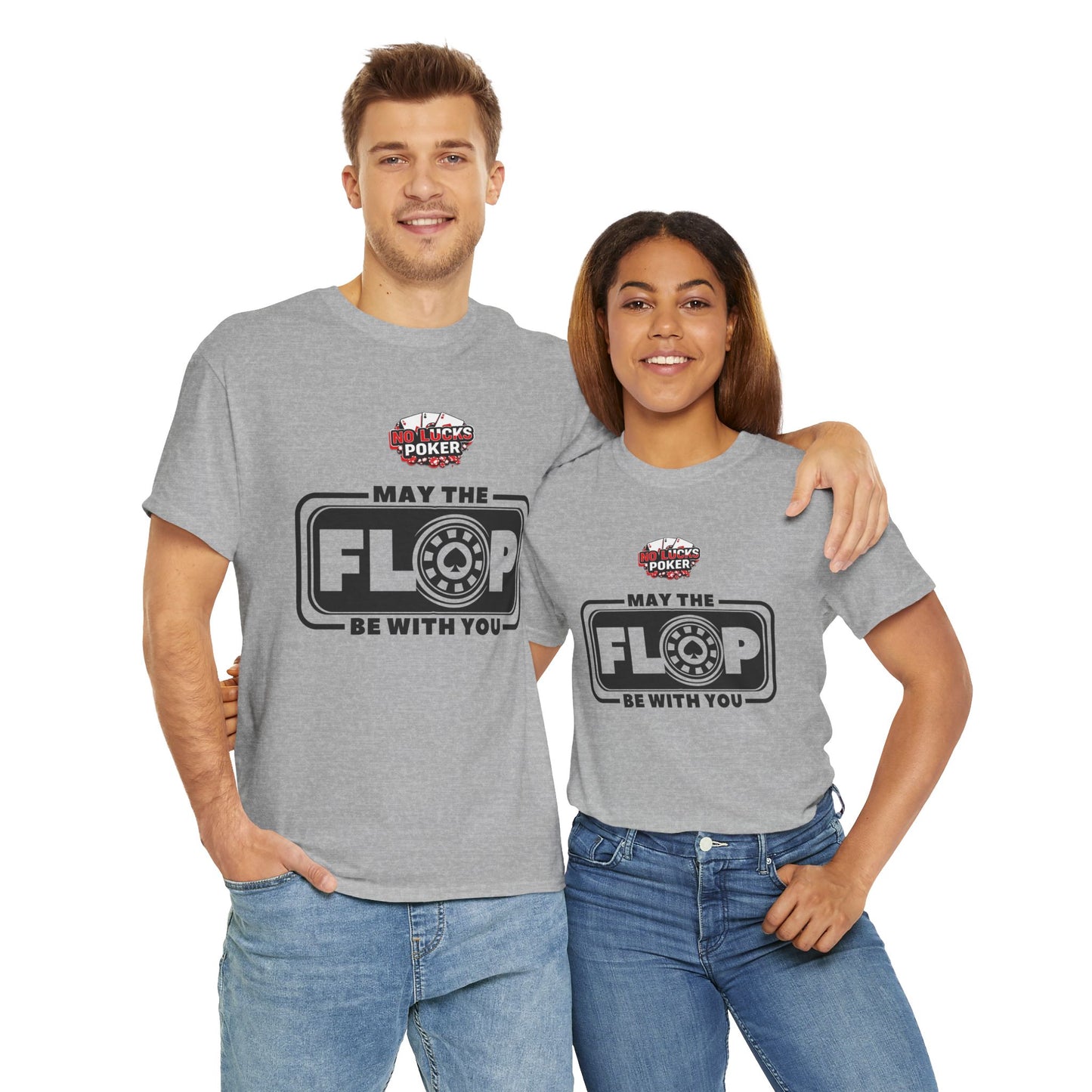 Zero Lucks – “May the Flop Be With You” Poker Logo Tee