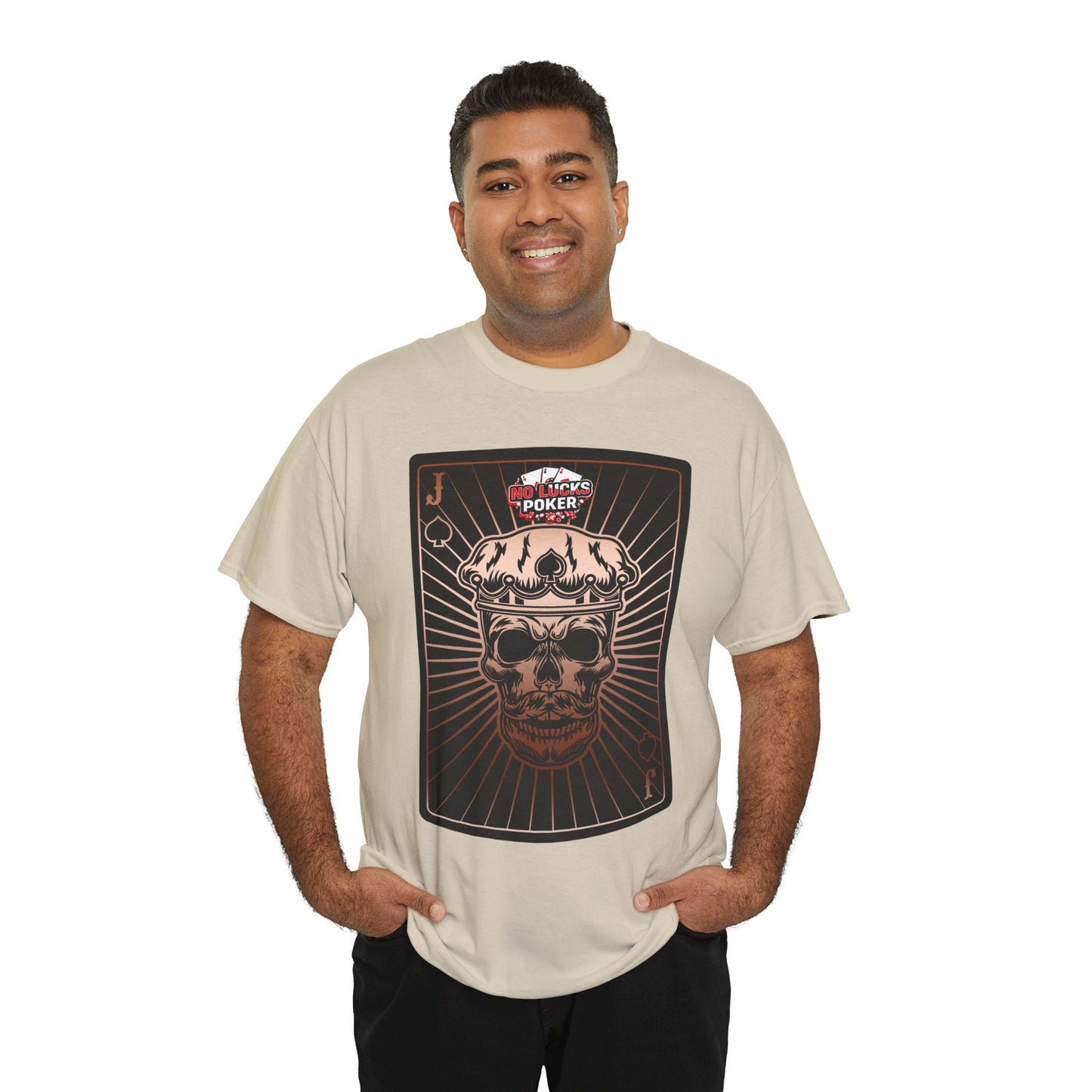 No Lucks Given – Jack Skull Crown of Spades Poker Tee (Copper Edition)
