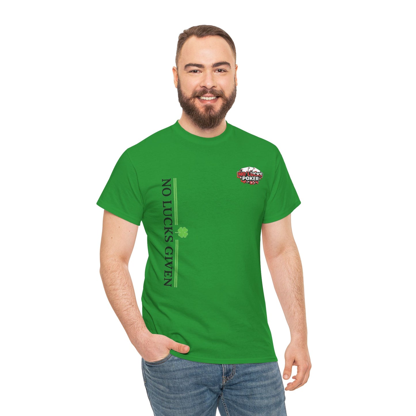 No Lucks Given – Signature Logo Poker Tee (All In Edition)