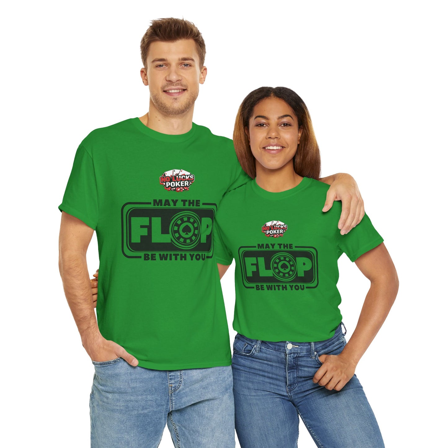Zero Lucks – “May the Flop Be With You” Poker Logo Tee