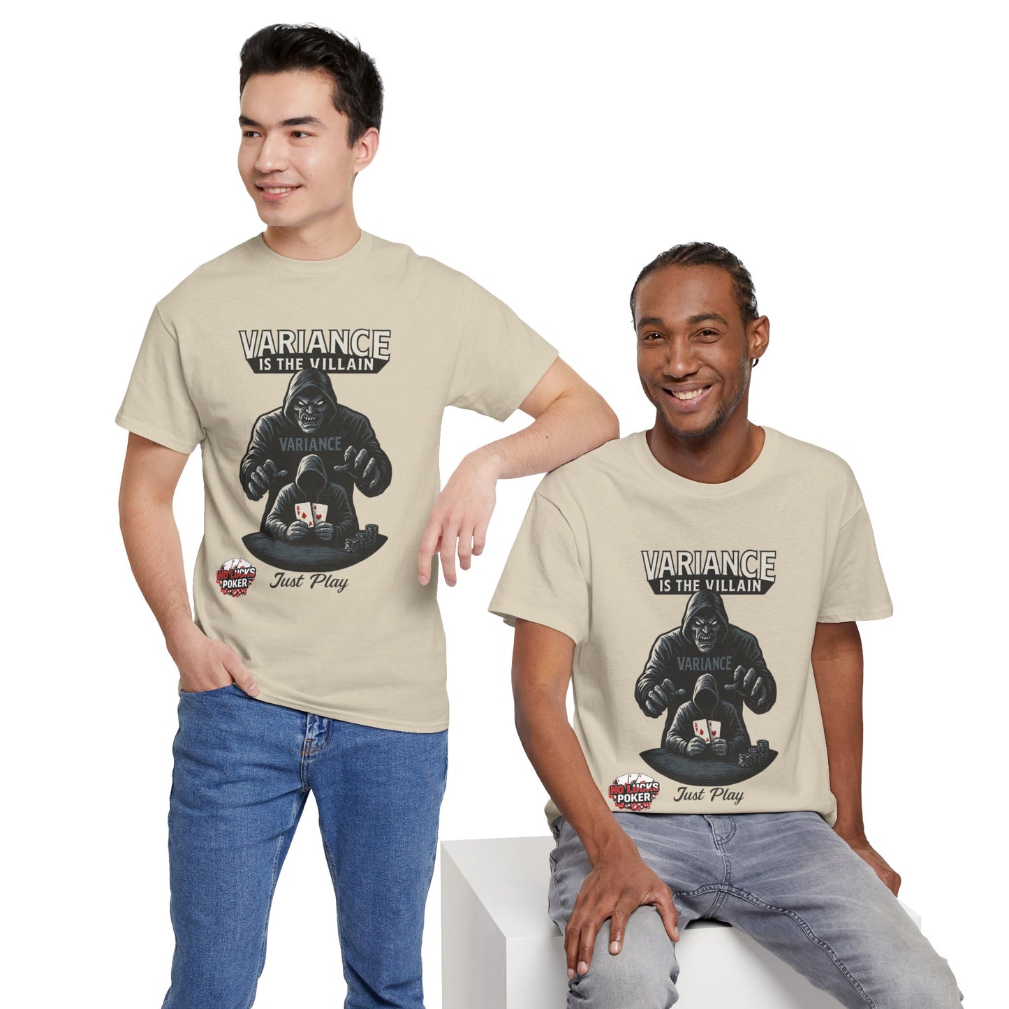Variance is the Villain Poker T-Shirt | Zero Lucks – Fight the Swings