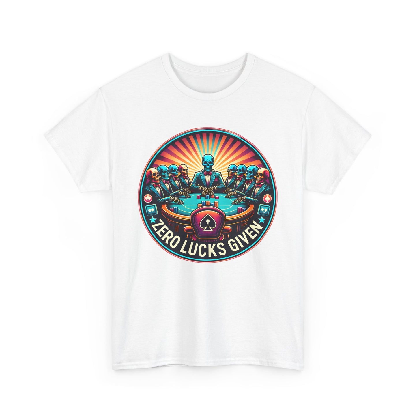 Zero Lucks Given unisex heavy cotton tee Poker Apparel
