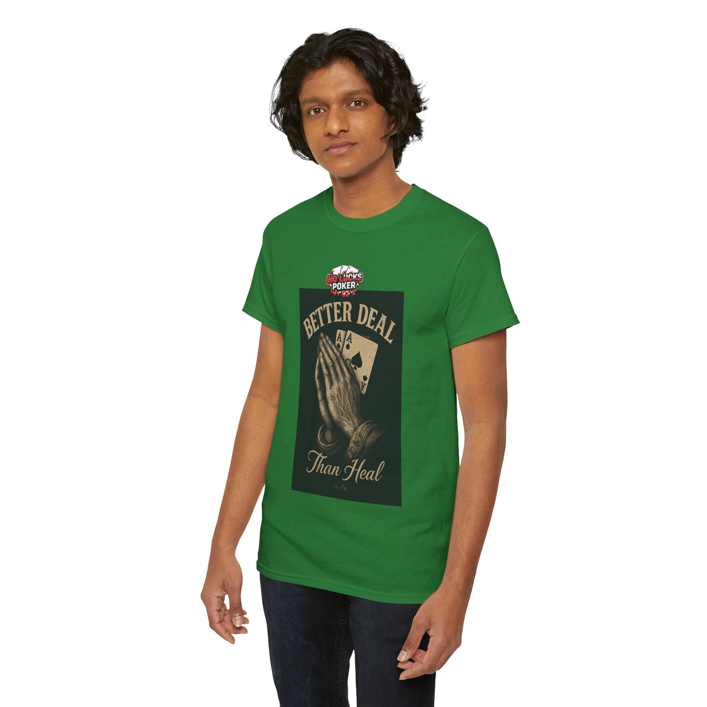 No Prayers Just Play Poker T-Shirt | Zero Lucks – Skill Over Superstition