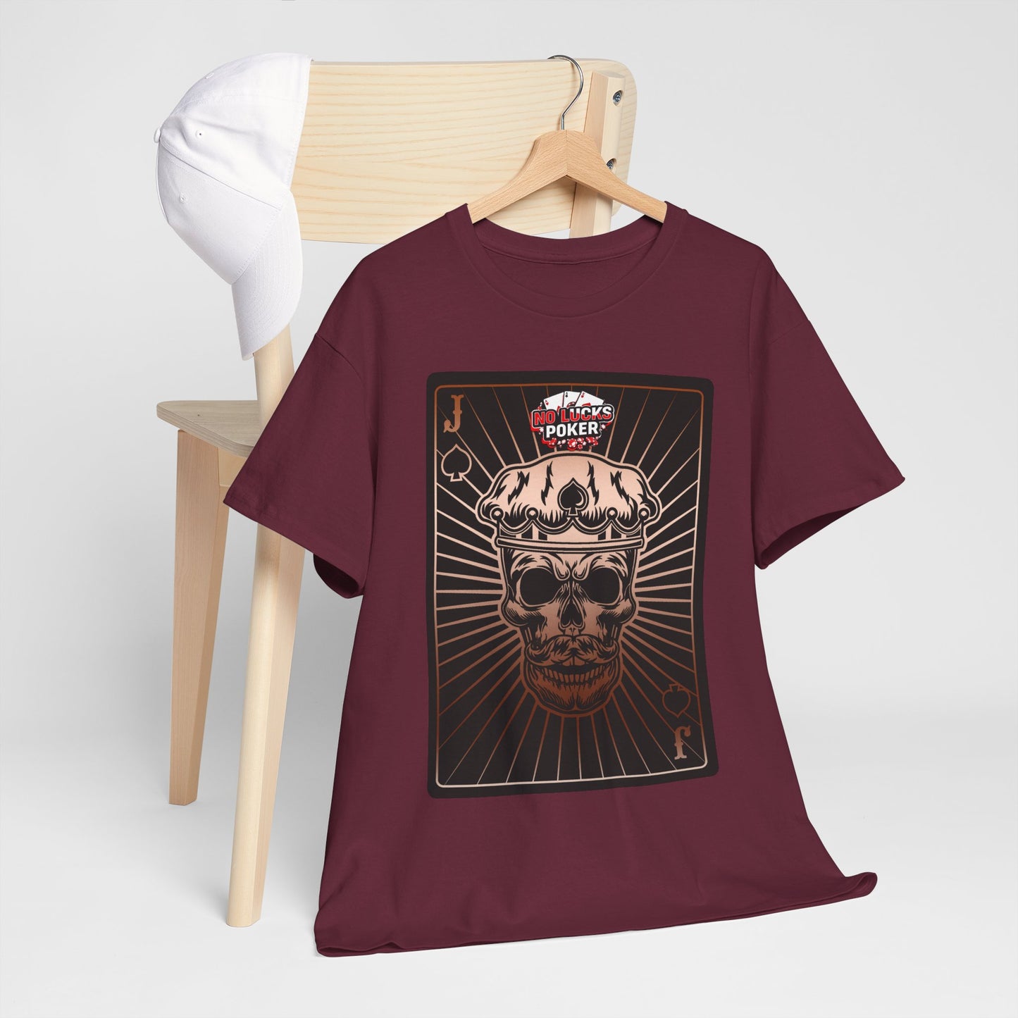 No Lucks Given – Jack Skull Crown of Spades Poker Tee (Copper Edition)