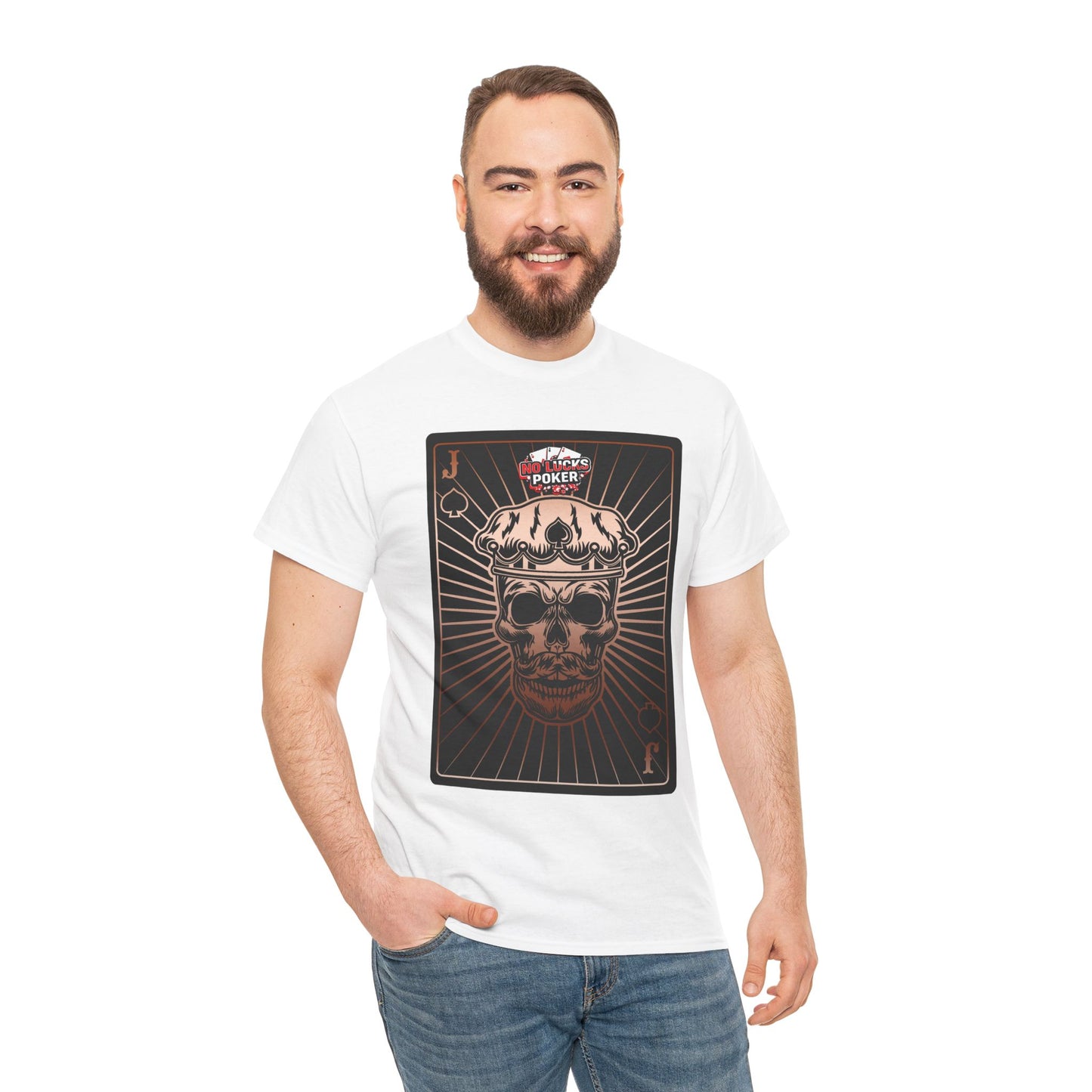 No Lucks Given – Jack Skull Crown of Spades Poker Tee (Copper Edition)