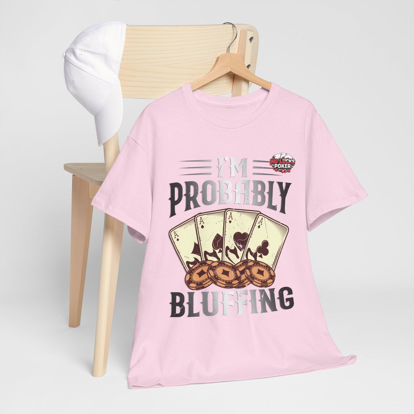 I'm Probably Bluffing Unisex Heavy Cotton Tee
