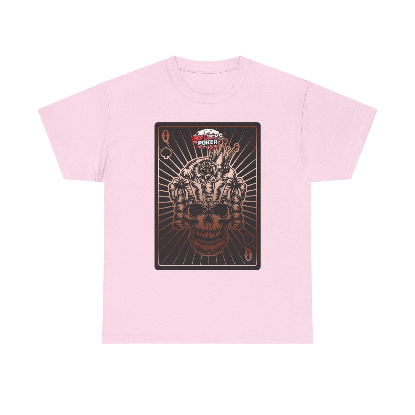No Lucks Given – Angry Queen of Spades Poker Tee (Copper Edition)