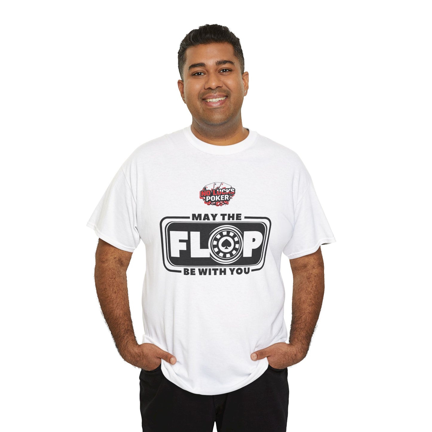 Zero Lucks – “May the Flop Be With You” Poker Logo Tee