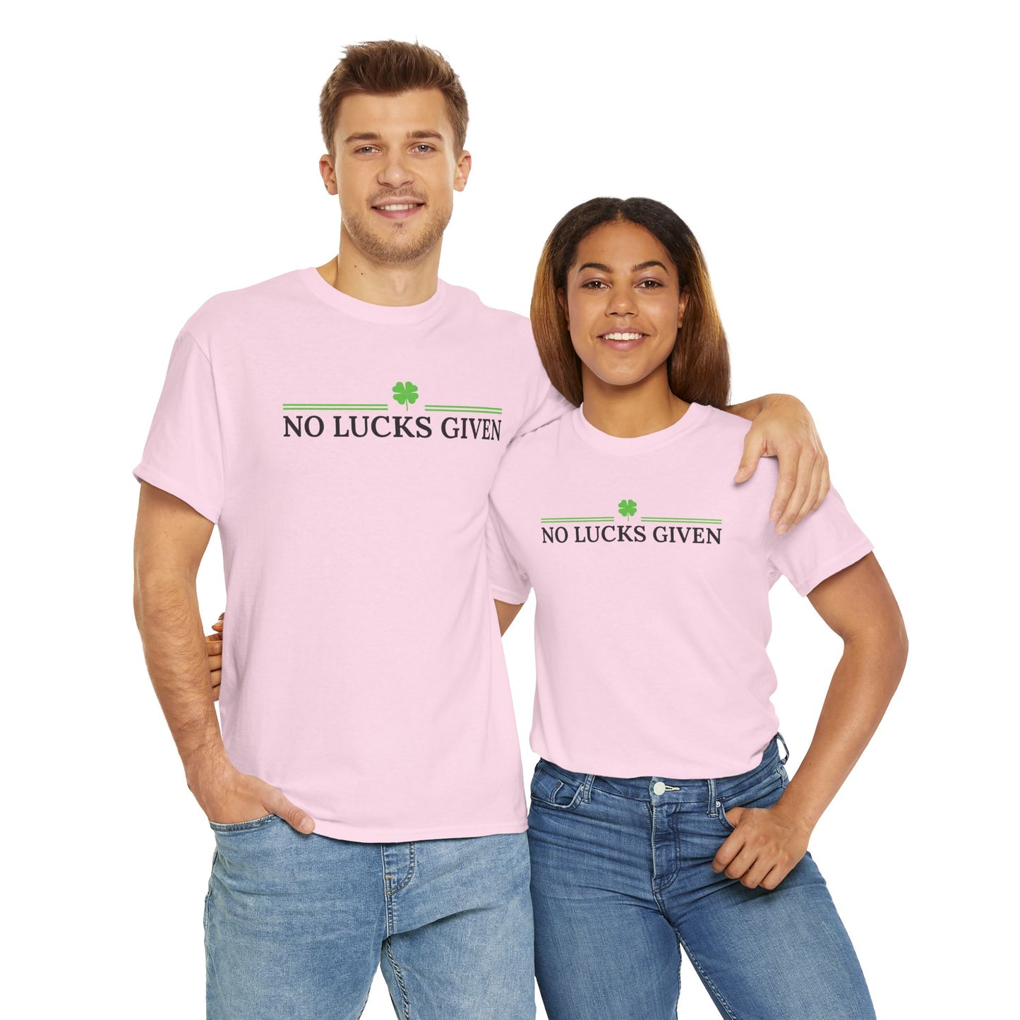 No Lucks Given – Classic Logo Poker Tee (Good Luck, All In)
