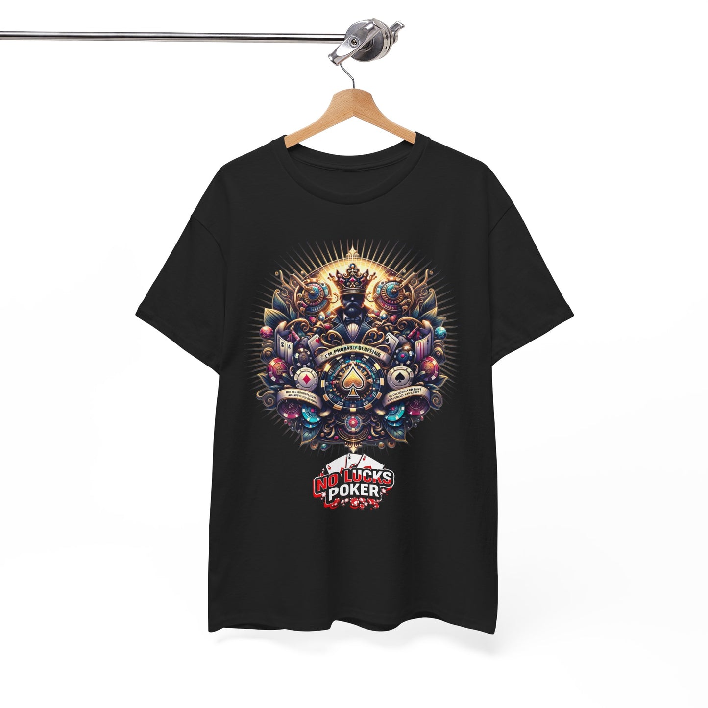 I'm Probably Bluffing unisex heavy cotton tee Poker Apparel