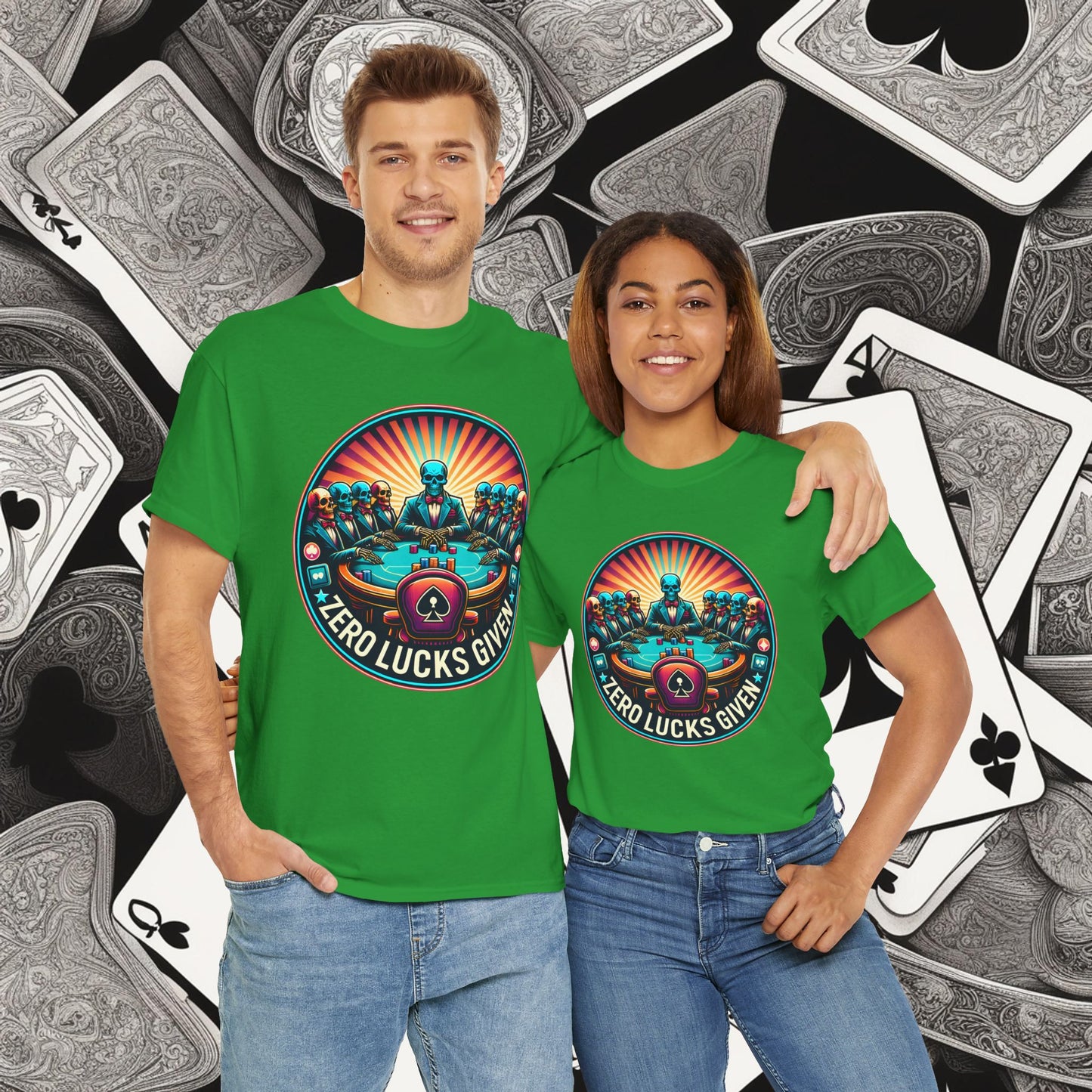 Zero Lucks Given unisex heavy cotton tee Poker Apparel