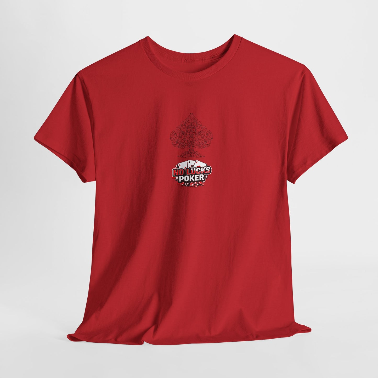 No Lucks Given Logo Poker T-Shirt | Built for Players, Not Luck