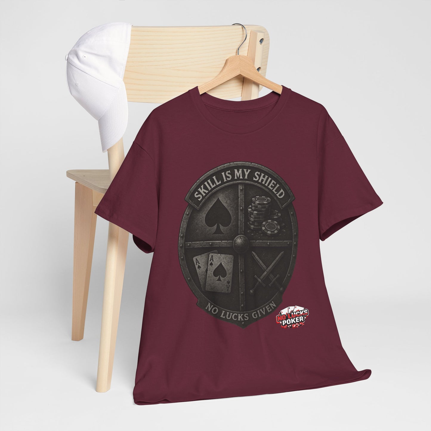 Stack or Shatter Poker T-Shirt | No Lucks Given – Skill Over Luck