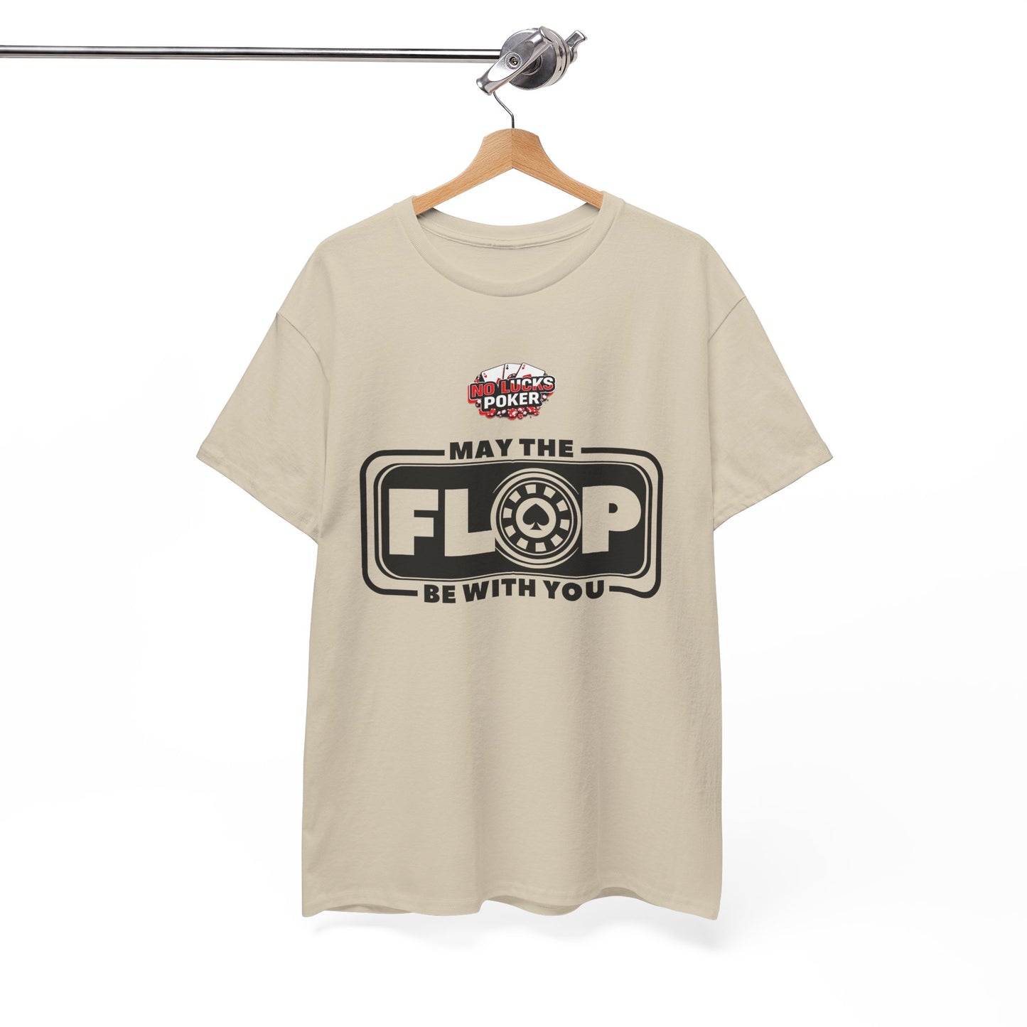 Zero Lucks – “May the Flop Be With You” Poker Logo Tee
