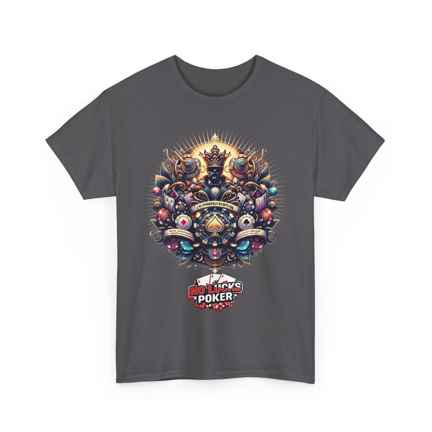 I'm Probably Bluffing unisex heavy cotton tee Poker Apparel