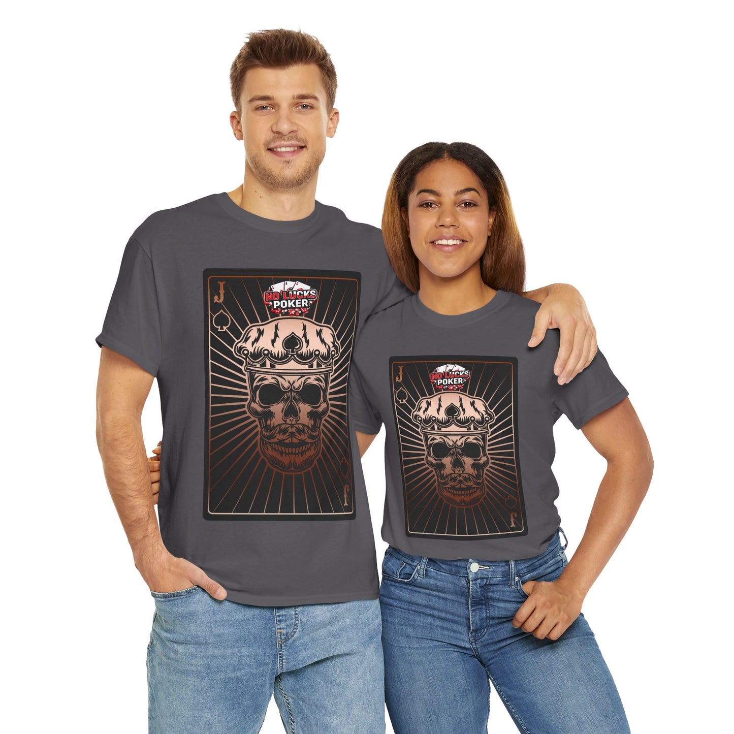 No Lucks Given – Jack Skull Crown of Spades Poker Tee (Copper Edition)