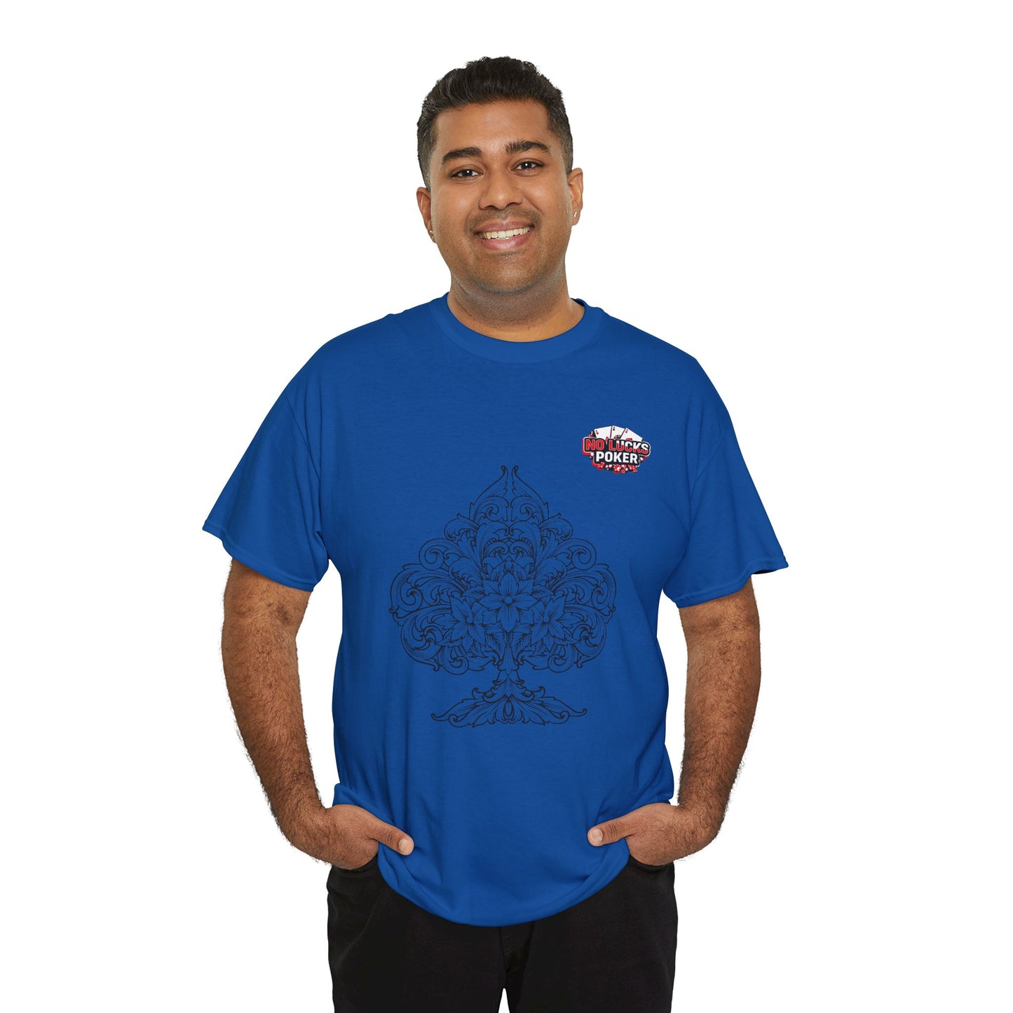 No Lucks Given – Spade Poker T-Shirt (Good Luck, All In)