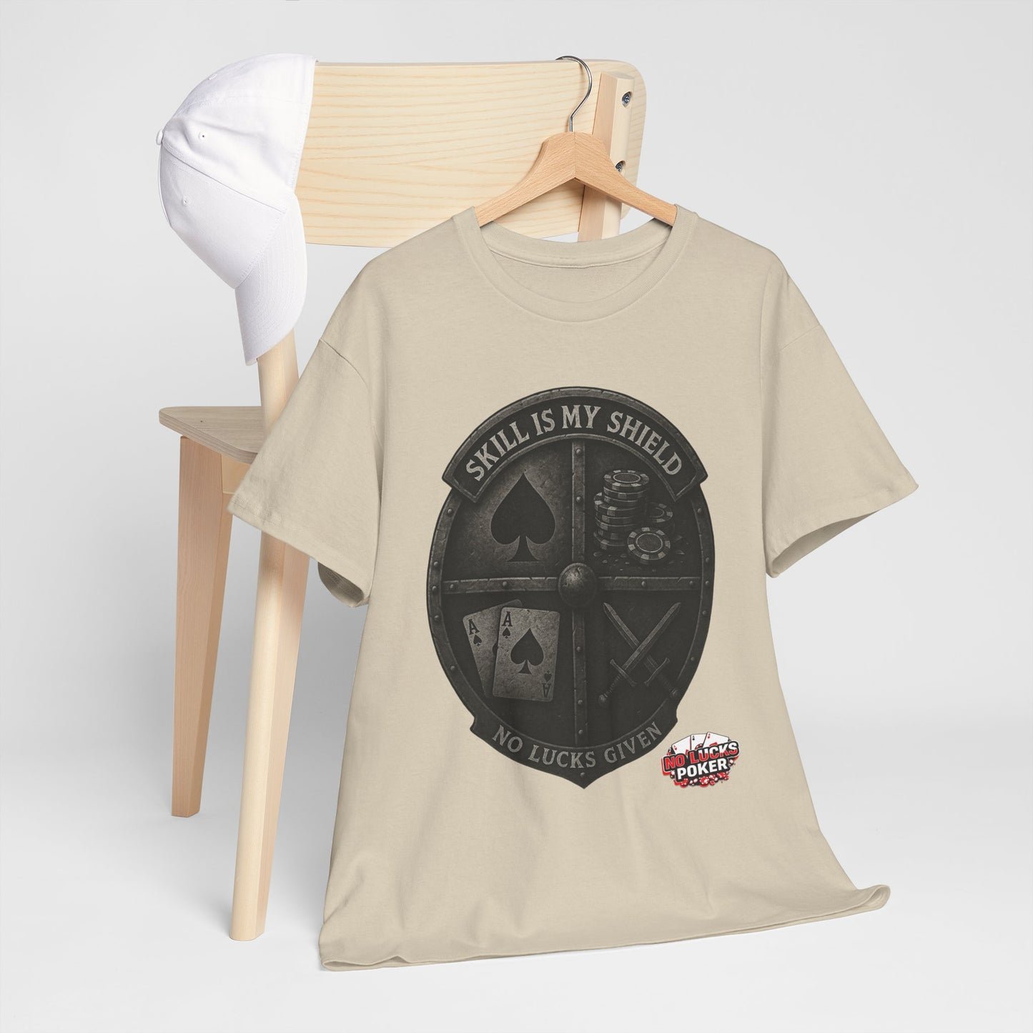 Stack or Shatter Poker T-Shirt | No Lucks Given – Skill Over Luck