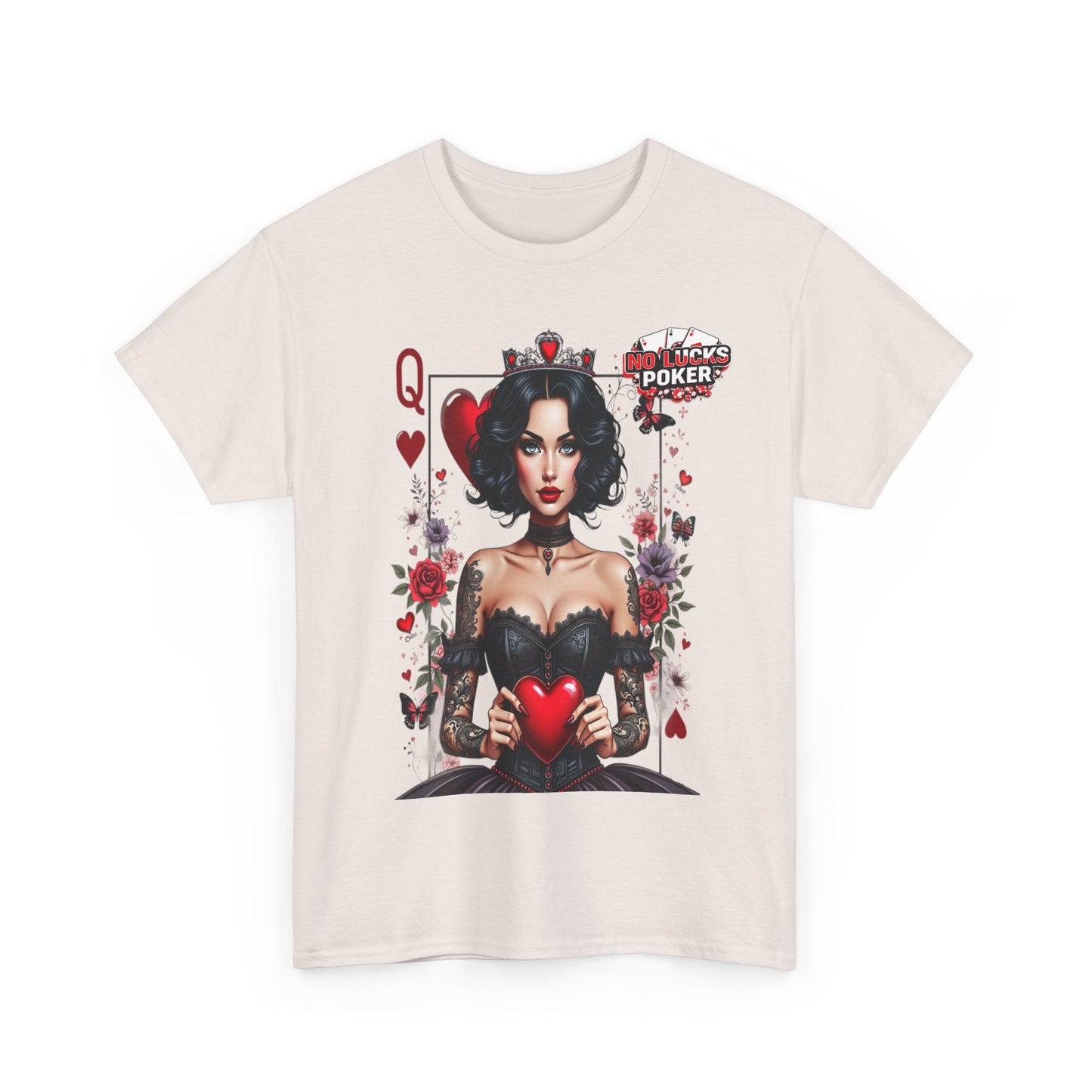 Gothic Queen of Hearts Poker T-Shirt | Dark Poker Apparel – Unisex Fit