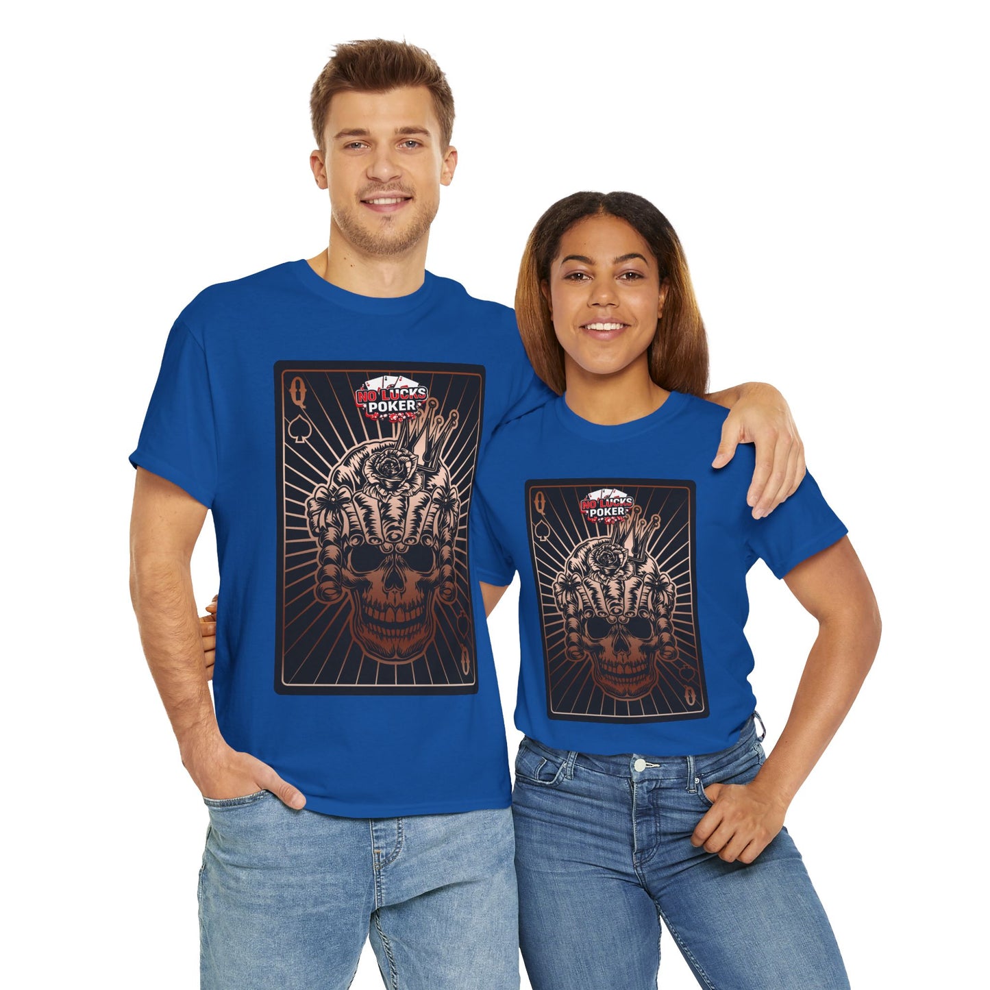 No Lucks Given – Angry Queen of Spades Poker Tee (Copper Edition)