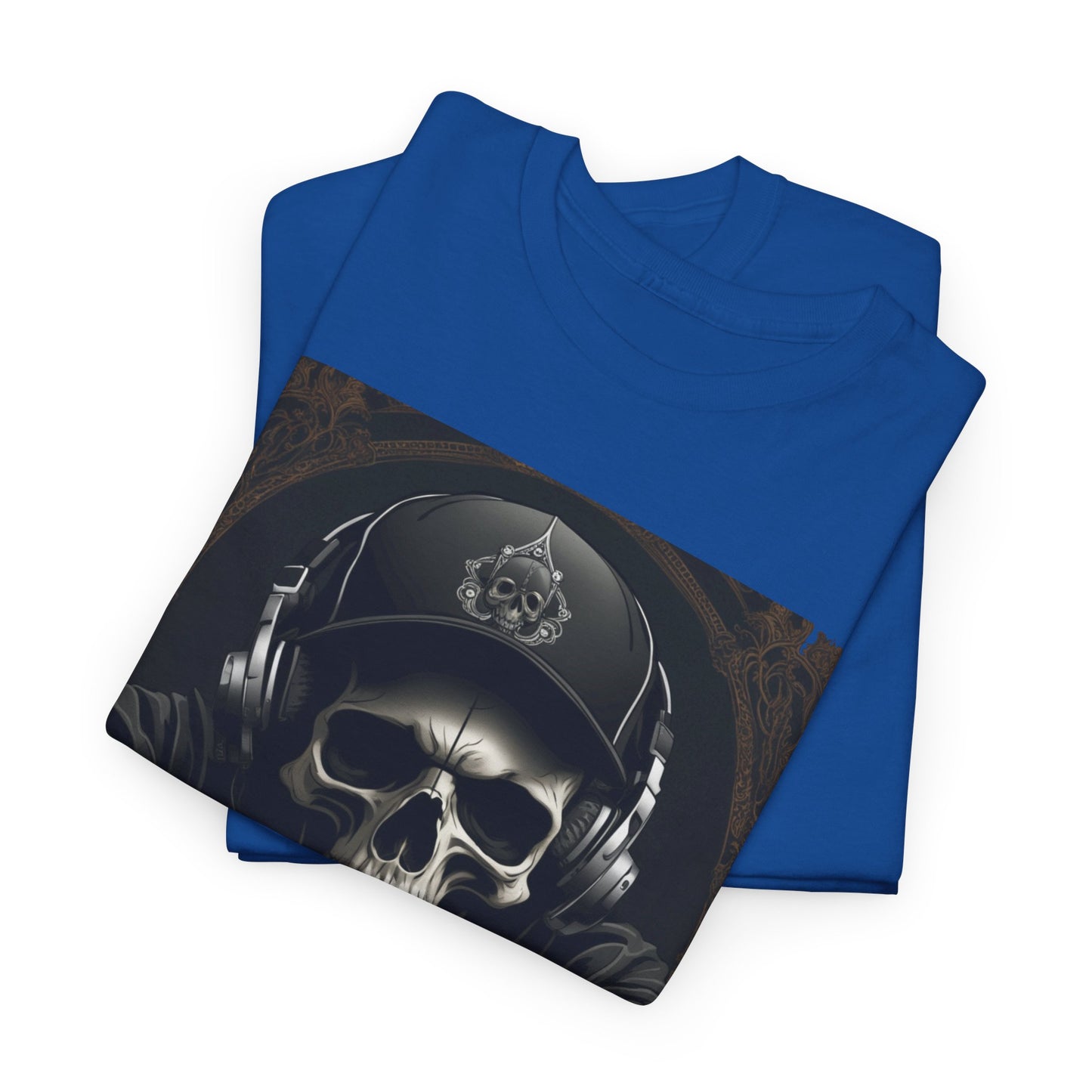 No Lucks Given – Hoodie Skull & Headphones Poker Tee