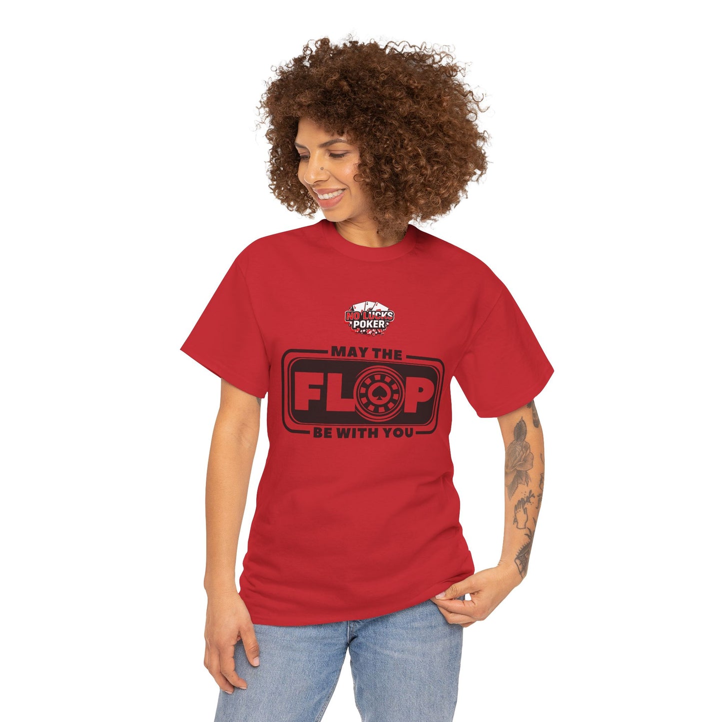 Zero Lucks – “May the Flop Be With You” Poker Logo Tee