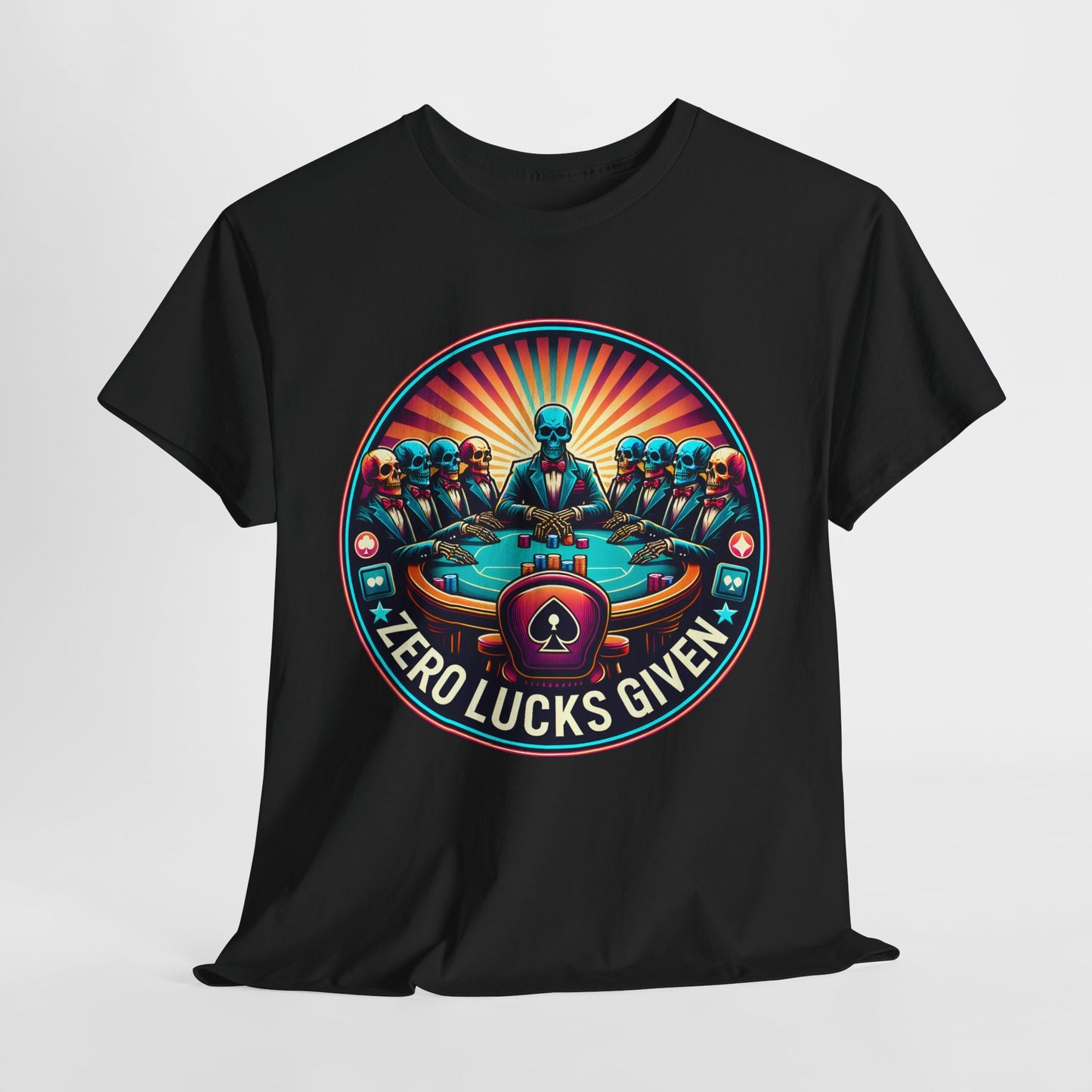 Zero Lucks Given unisex heavy cotton tee Poker Apparel