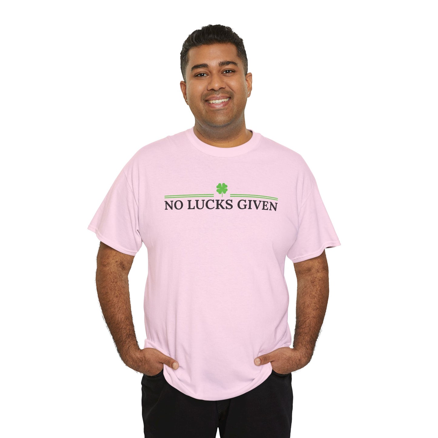 No Lucks Given – Classic Logo Poker Tee (Good Luck, All In)