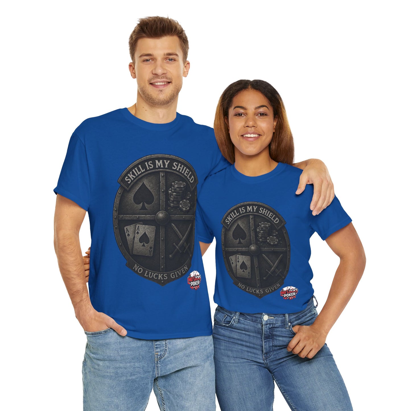 Stack or Shatter Poker T-Shirt | No Lucks Given – Skill Over Luck