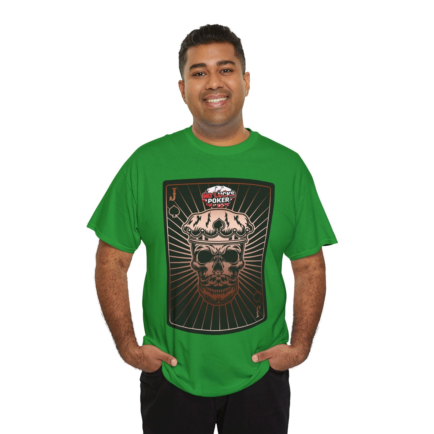No Lucks Given – Jack Skull Crown of Spades Poker Tee (Copper Edition)