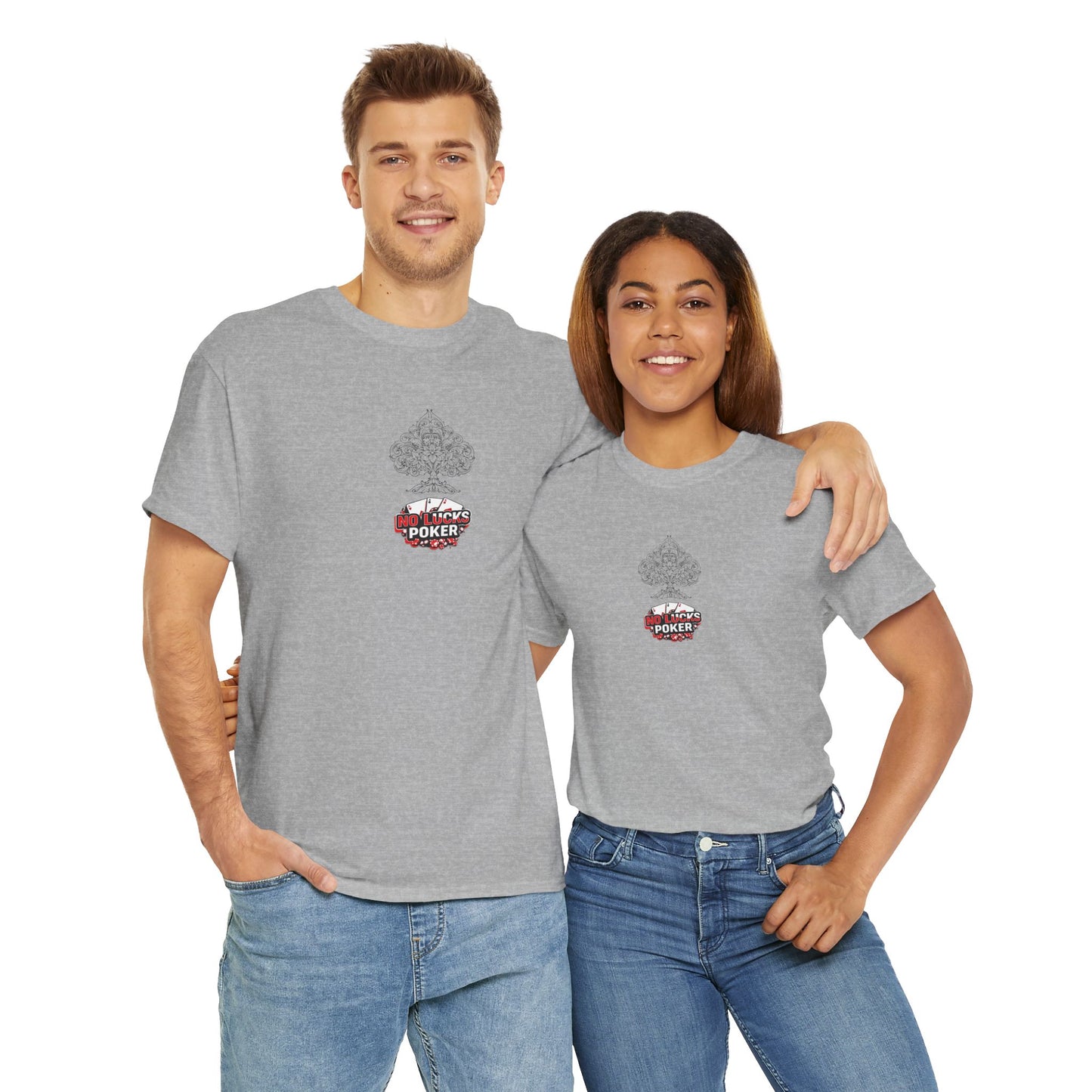 No Lucks Given Logo Poker T-Shirt | Built for Players, Not Luck