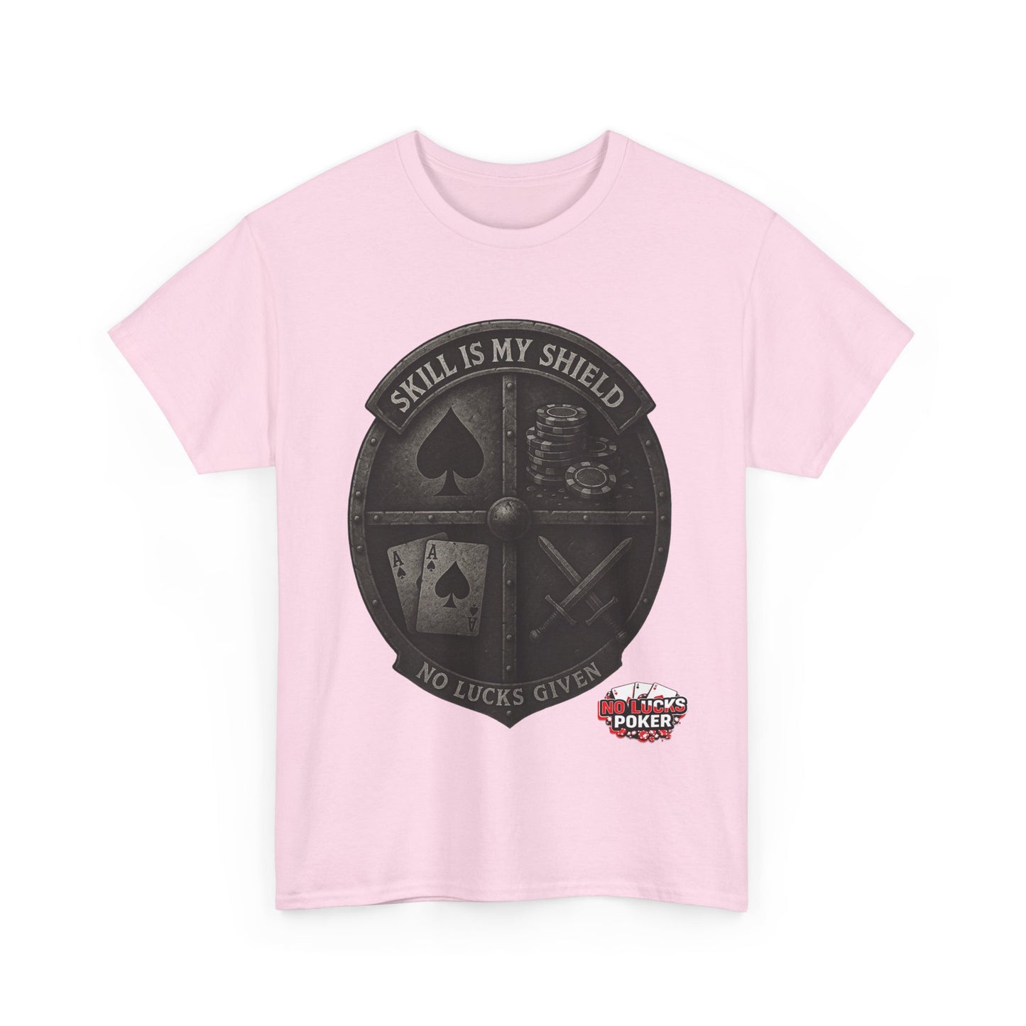 Stack or Shatter Poker T-Shirt | No Lucks Given – Skill Over Luck